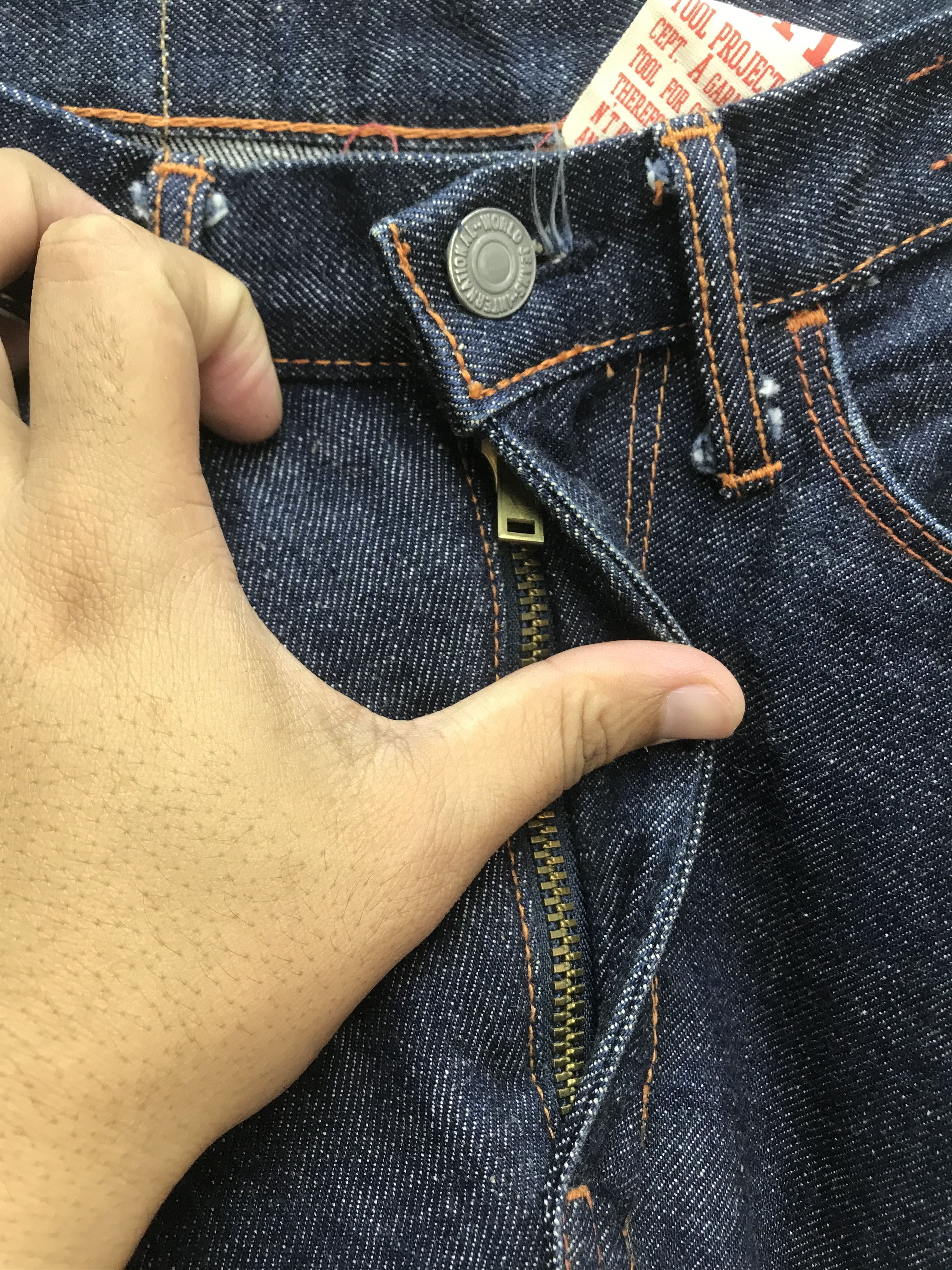 Japanese Brand KATO TOOLS PROJECT SELVEDGE RED LINE MADE IN JAPAN PANT Size US 31 - 6 Thumbnail