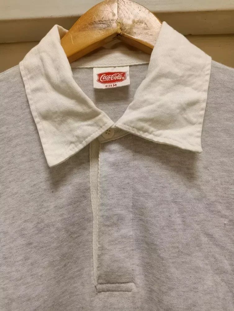 Coca Cola × Vintage vintage 90s coca cola rugby shirt logo embroidery Size US M / EU 48-50 / 2 - 2 Thumbnail