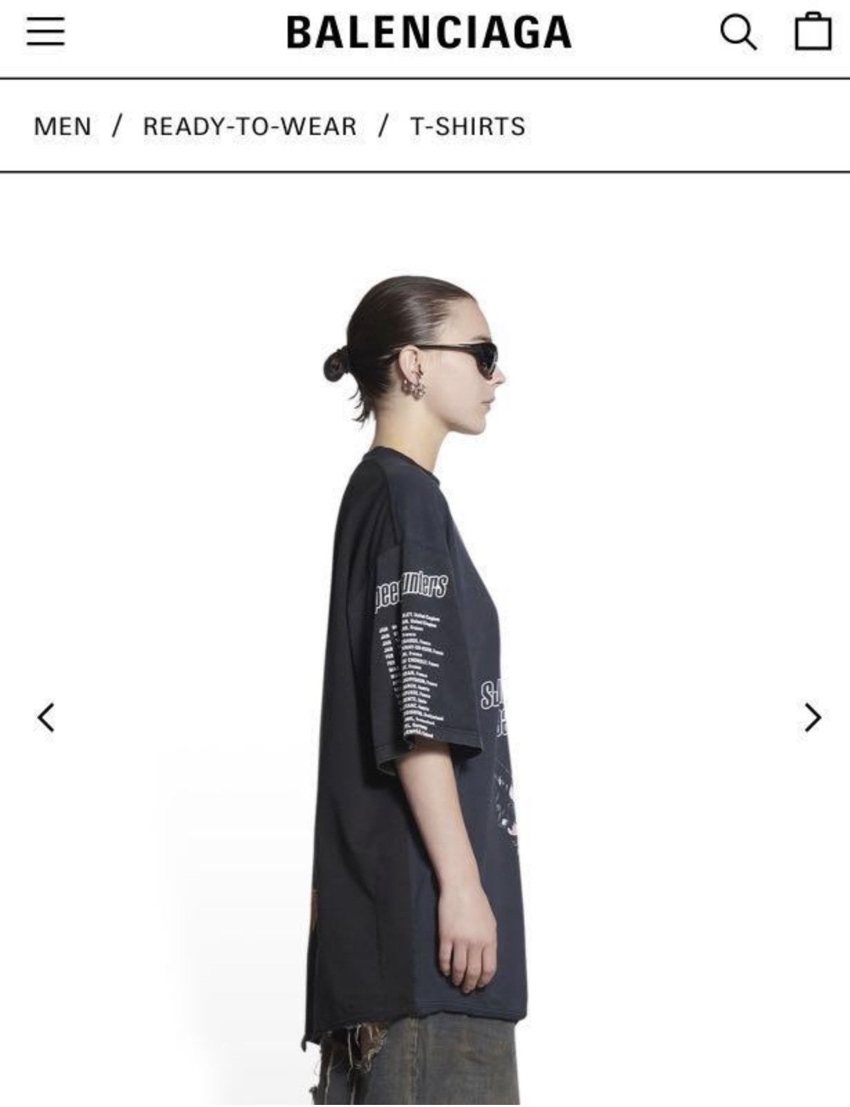 Balenciaga Balenciaga 22SS oversize upside down speedhunters tee Size US S / EU 44-46 / 1 - 3 Thumbnail