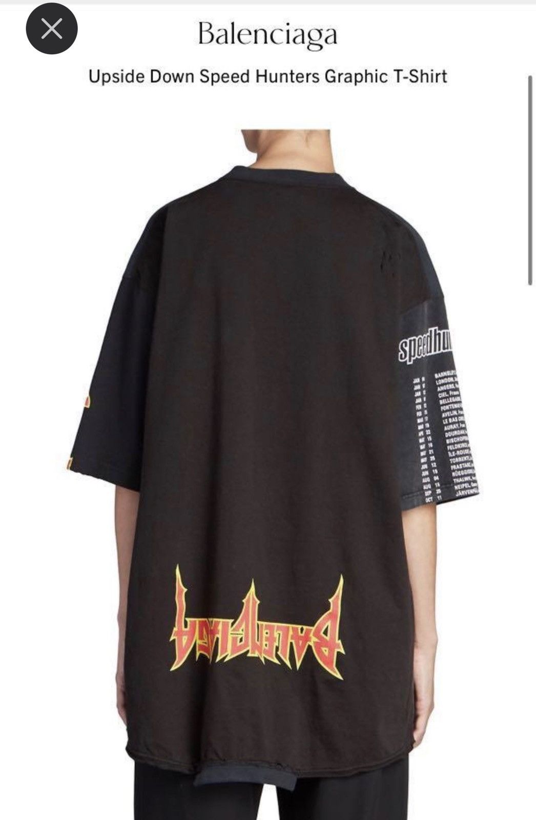 Balenciaga Balenciaga 22SS oversize upside down speedhunters