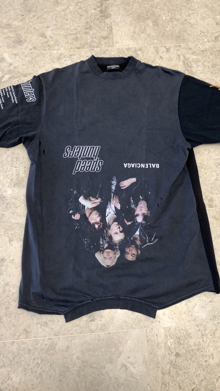 Balenciaga Balenciaga 22SS oversize upside down speedhunters tee Size US S / EU 44-46 / 1 - 5 Thumbnail