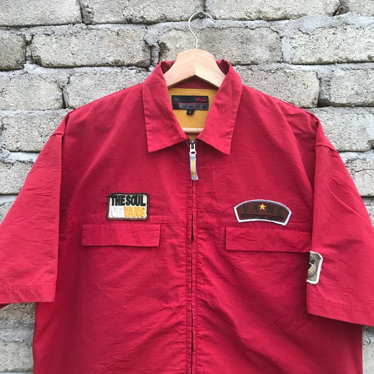 Vans × Vintage Vintage Vans streetwear vans 66 patches skat8 shirt Size US L / EU 52-54 / 3 - 4 Thumbnail