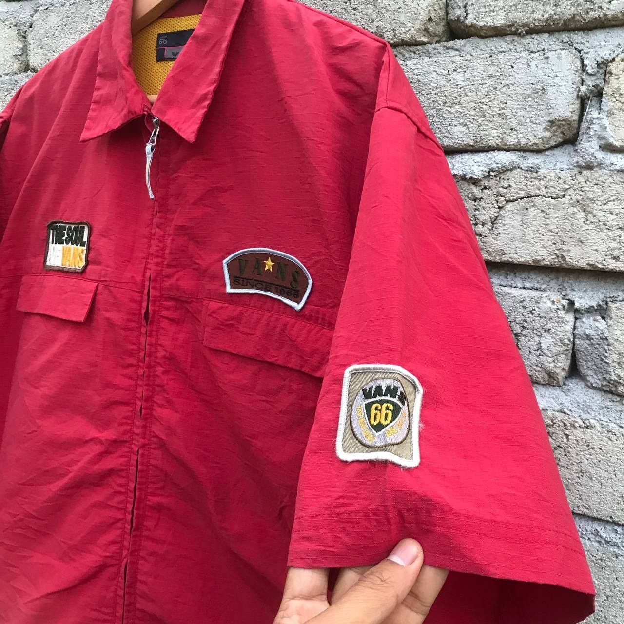 Vans × Vintage Vintage Vans streetwear vans 66 patches skat8 shirt Size US L / EU 52-54 / 3 - 6 Thumbnail