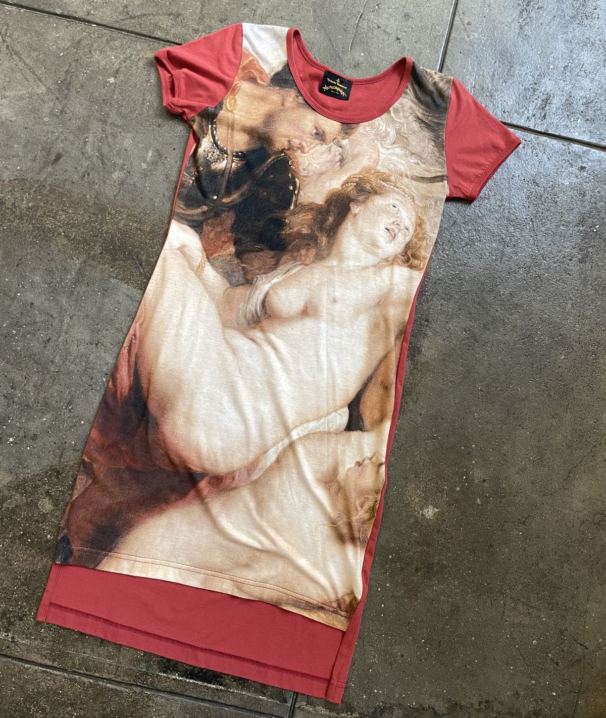 Vivienne Westwood Iconic Boucher painting print on long shirt dress ANGLOMANIA Size M / US 6-8 / IT 42-44 - 3 Thumbnail