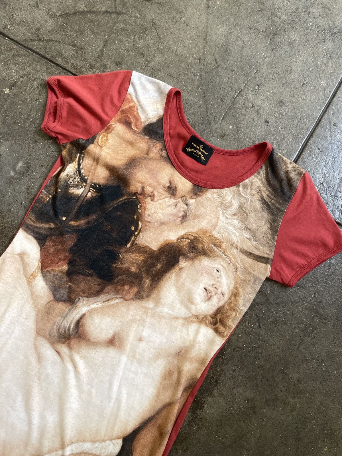Vivienne Westwood Iconic Boucher painting print on long shirt dress ANGLOMANIA Size M / US 6-8 / IT 42-44 - 4 Thumbnail