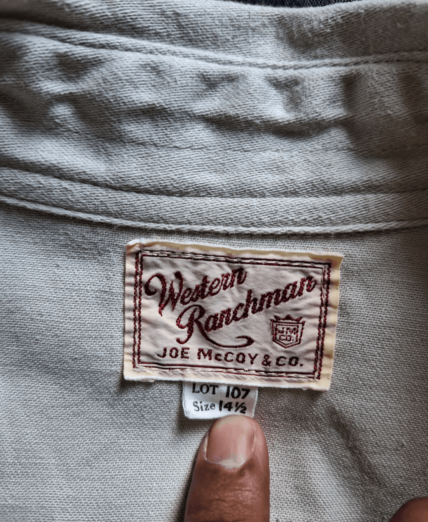 The Real McCoy's JOE McCOY Lot 107 Western Ranchman Shirt Size US M / EU 48-50 / 2 - 8 Thumbnail