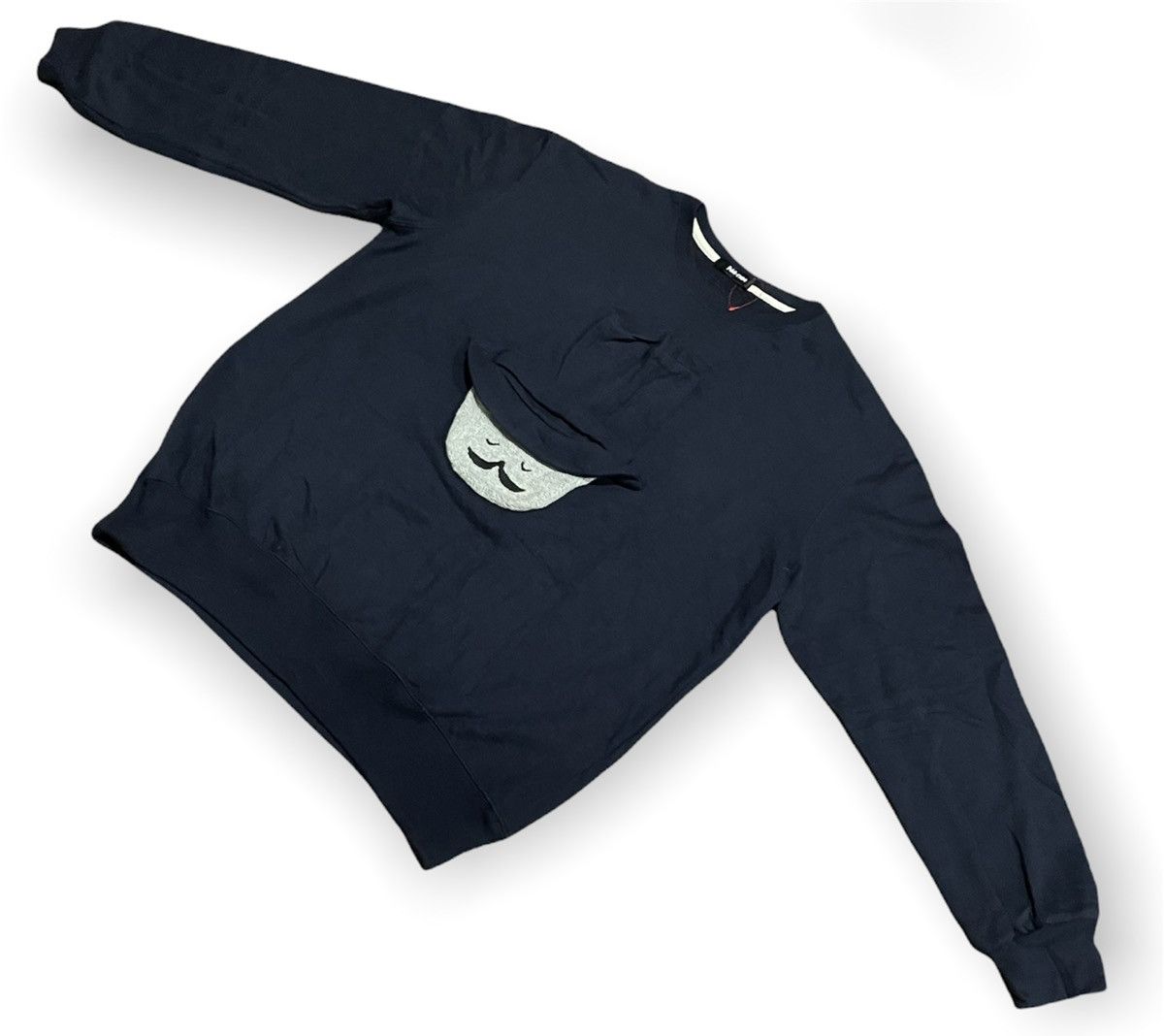 Other Issey Miyake Ne-net Rare Witch Moustache Front Logo Sweater Size US L / EU 52-54 / 3 - 4 Thumbnail