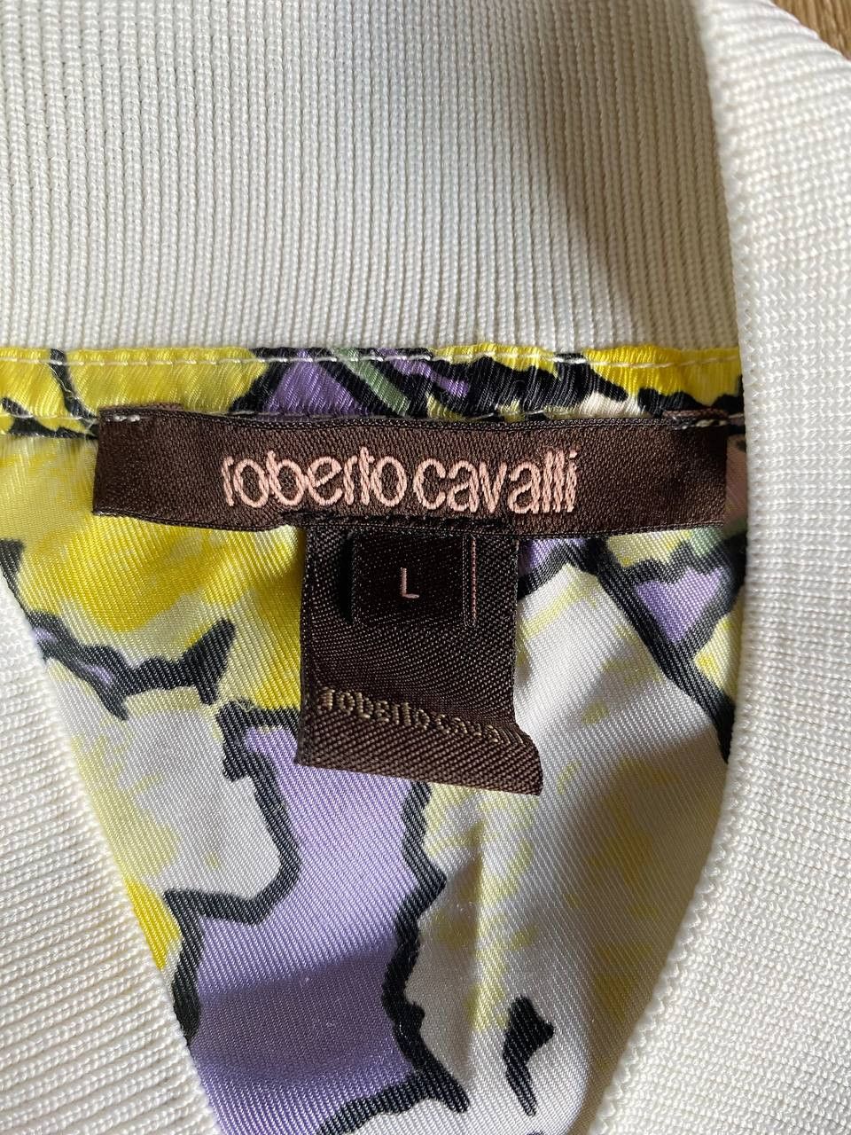 Roberto Cavalli Roberto Cavalli Floral Bomber Jacket Y2K Italy Size L / US 10 / IT 46 - 5 Thumbnail