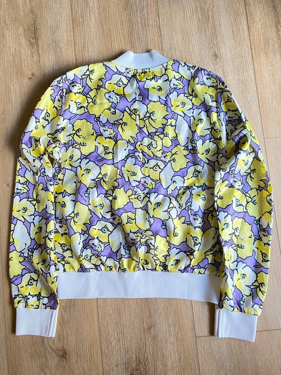 Roberto Cavalli Roberto Cavalli Floral Bomber Jacket Y2K Italy Size L / US 10 / IT 46 - 3 Thumbnail