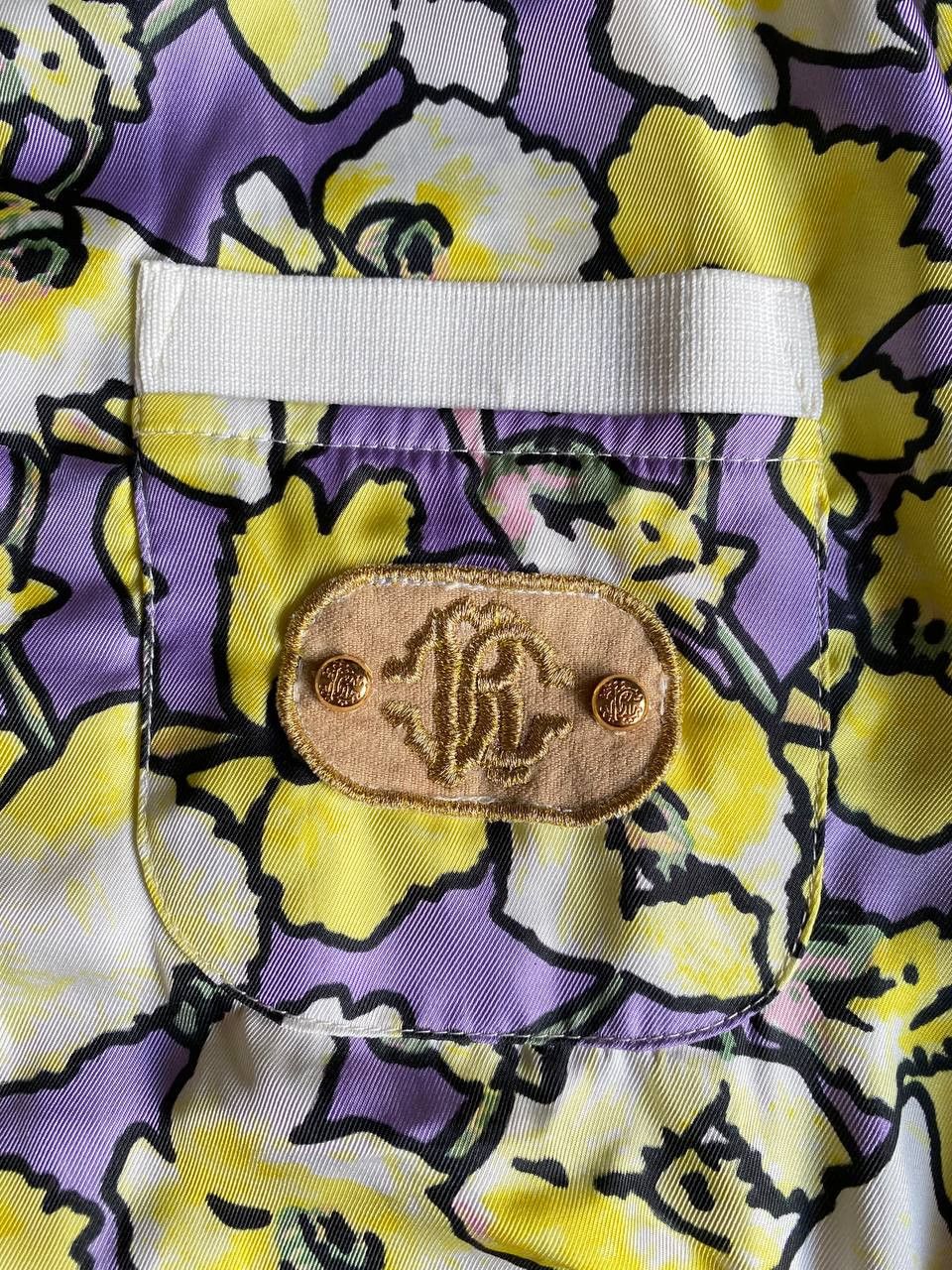 Roberto Cavalli Roberto Cavalli Floral Bomber Jacket Y2K Italy Size L / US 10 / IT 46 - 6 Thumbnail