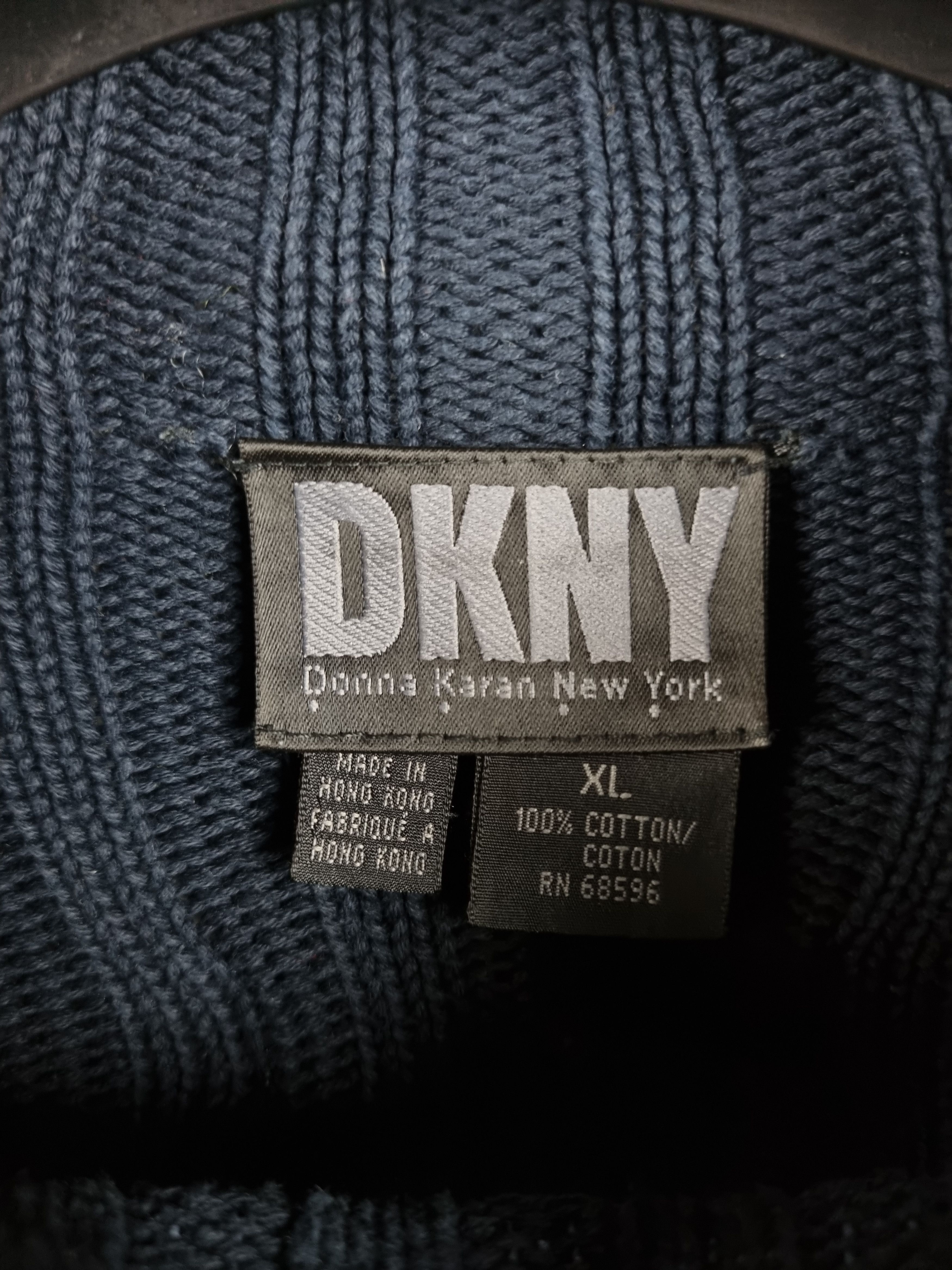 DKNY 90s Rare DKNY Oversized Sweater Rick Owens Style Size US L / EU 52-54 / 3 - 9 Thumbnail