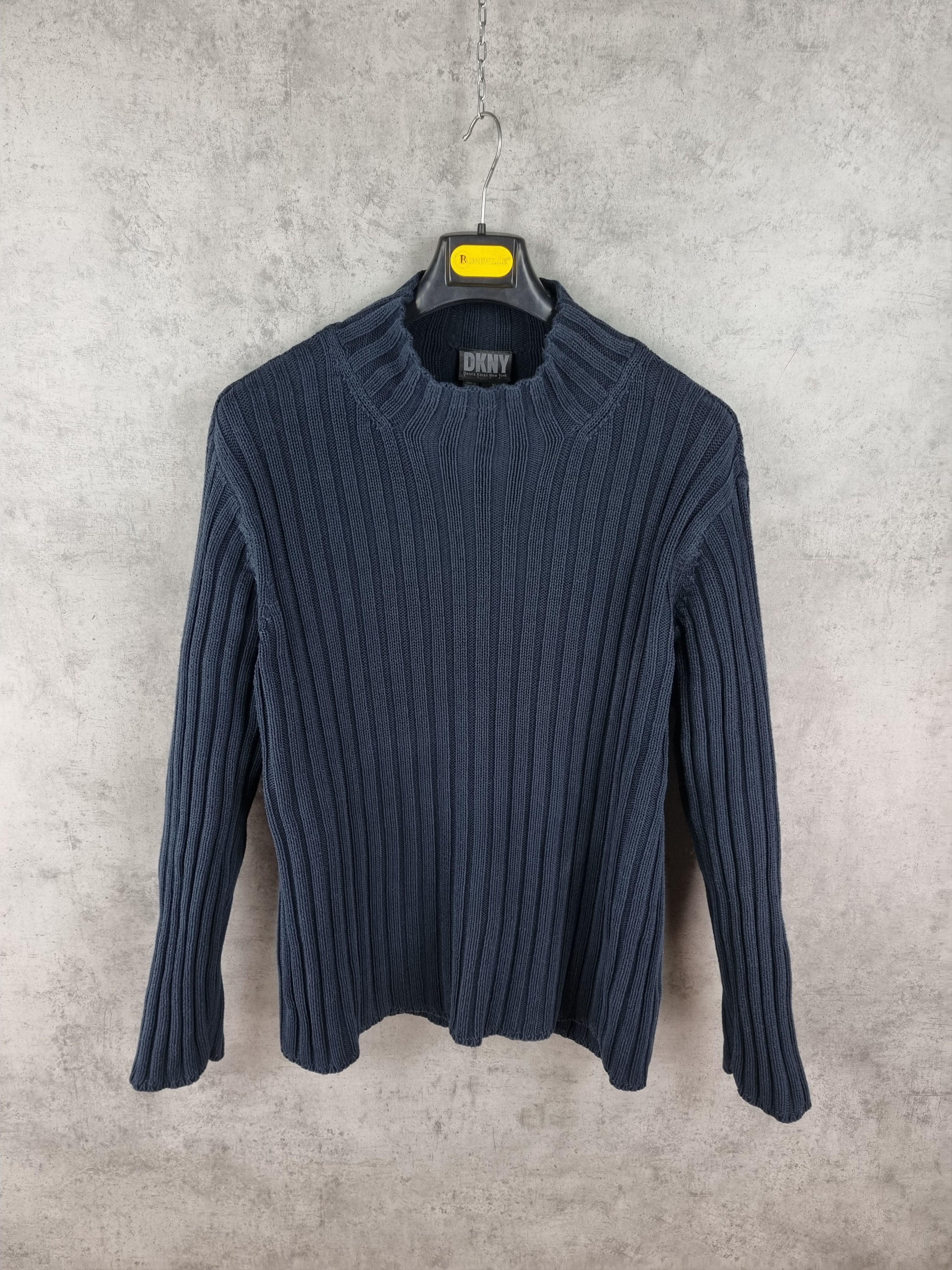 DKNY 90s Rare DKNY Oversized Sweater Rick Owens Style Size US L / EU 52-54 / 3 - 2 Thumbnail