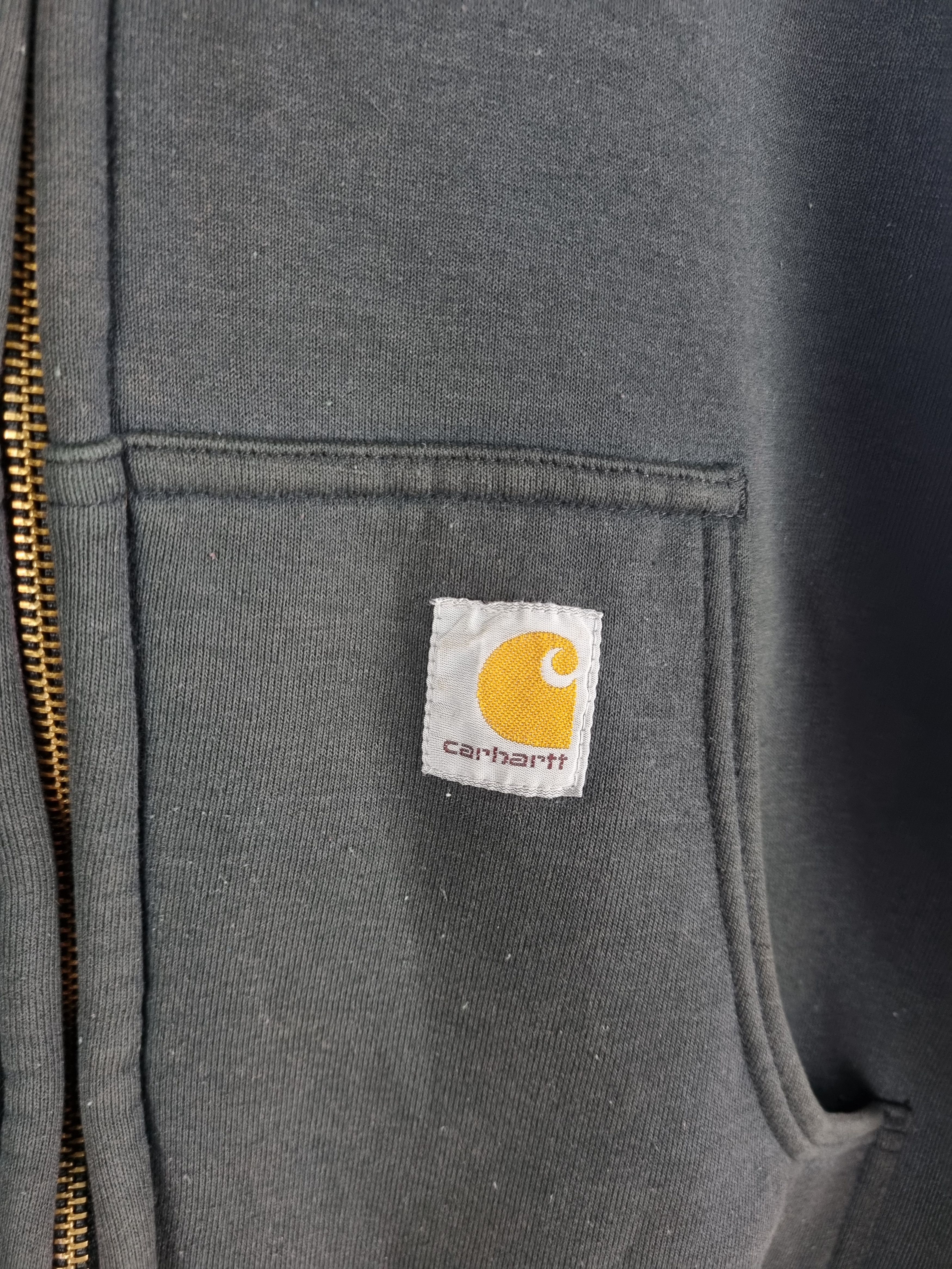 Carhartt × Vintage 90s Thrashed Vintage Carhartt Heavy Zip Up Faded Hoodie Size US XL / EU 56 / 4 - 10 Thumbnail
