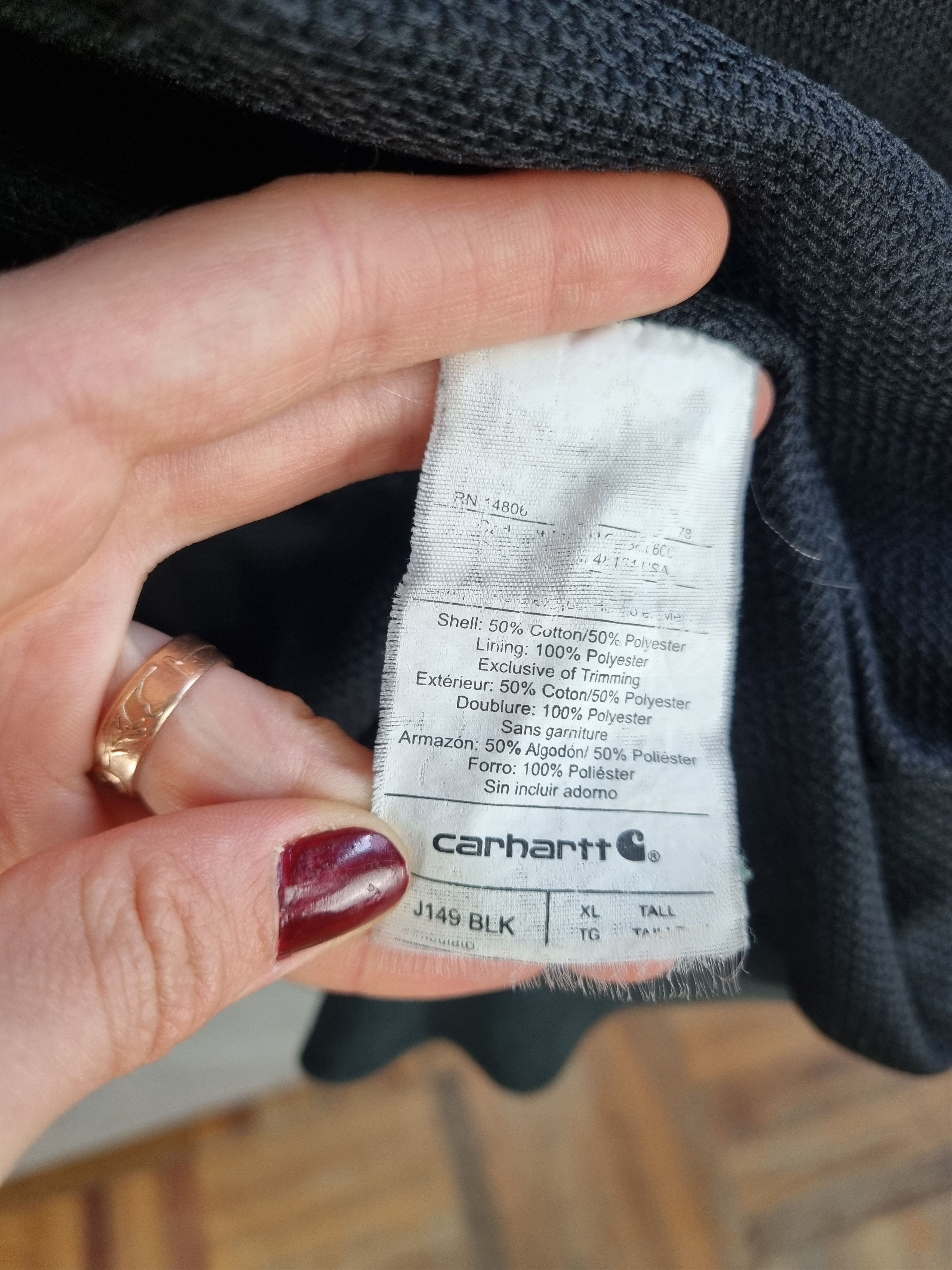 Carhartt × Vintage 90s Thrashed Vintage Carhartt Heavy Zip Up Faded Hoodie Size US XL / EU 56 / 4 - 9 Thumbnail