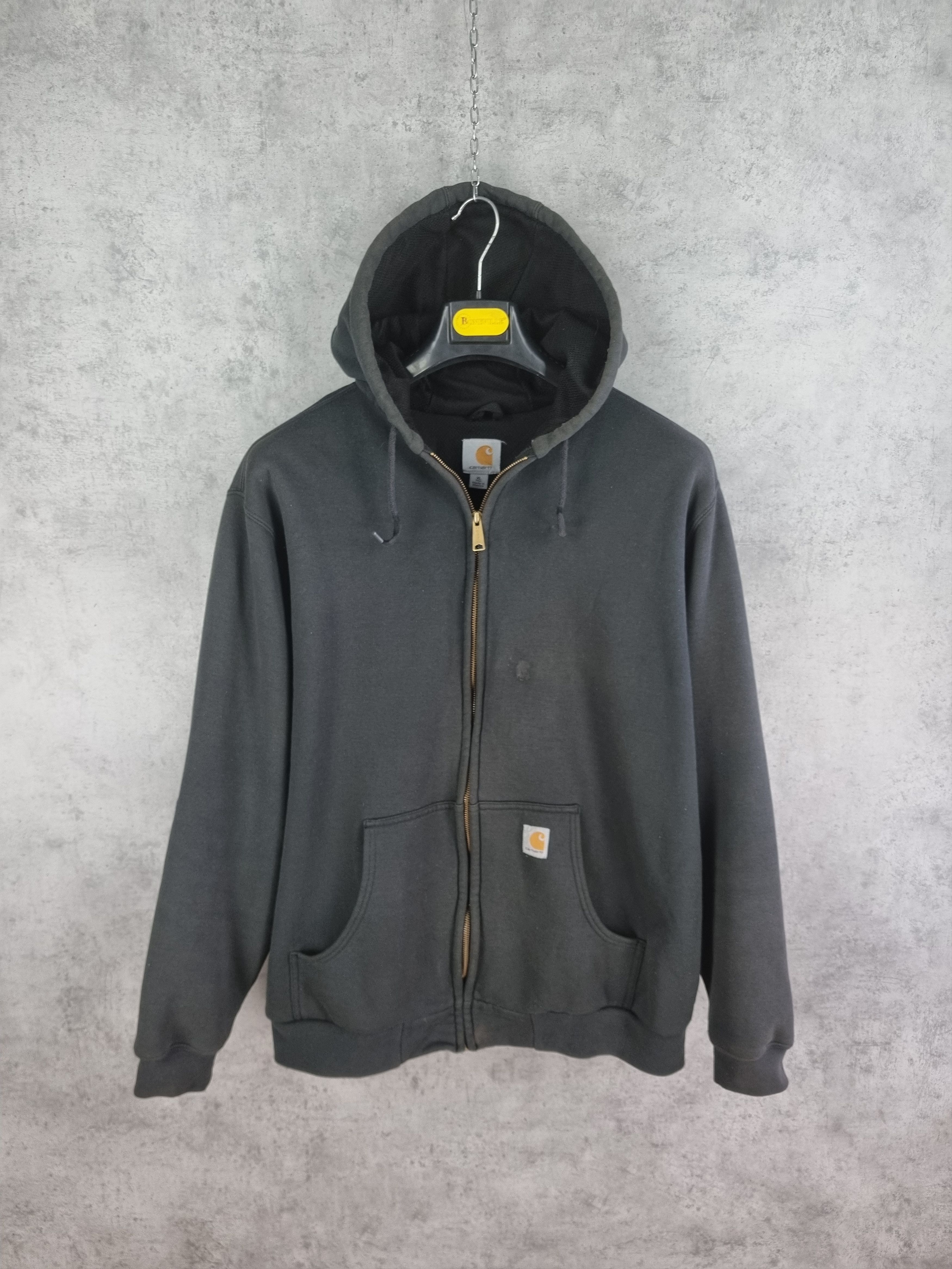 Carhartt × Vintage 90s Thrashed Vintage Carhartt Heavy Zip Up Faded Hoodie Size US XL / EU 56 / 4 - 2 Thumbnail