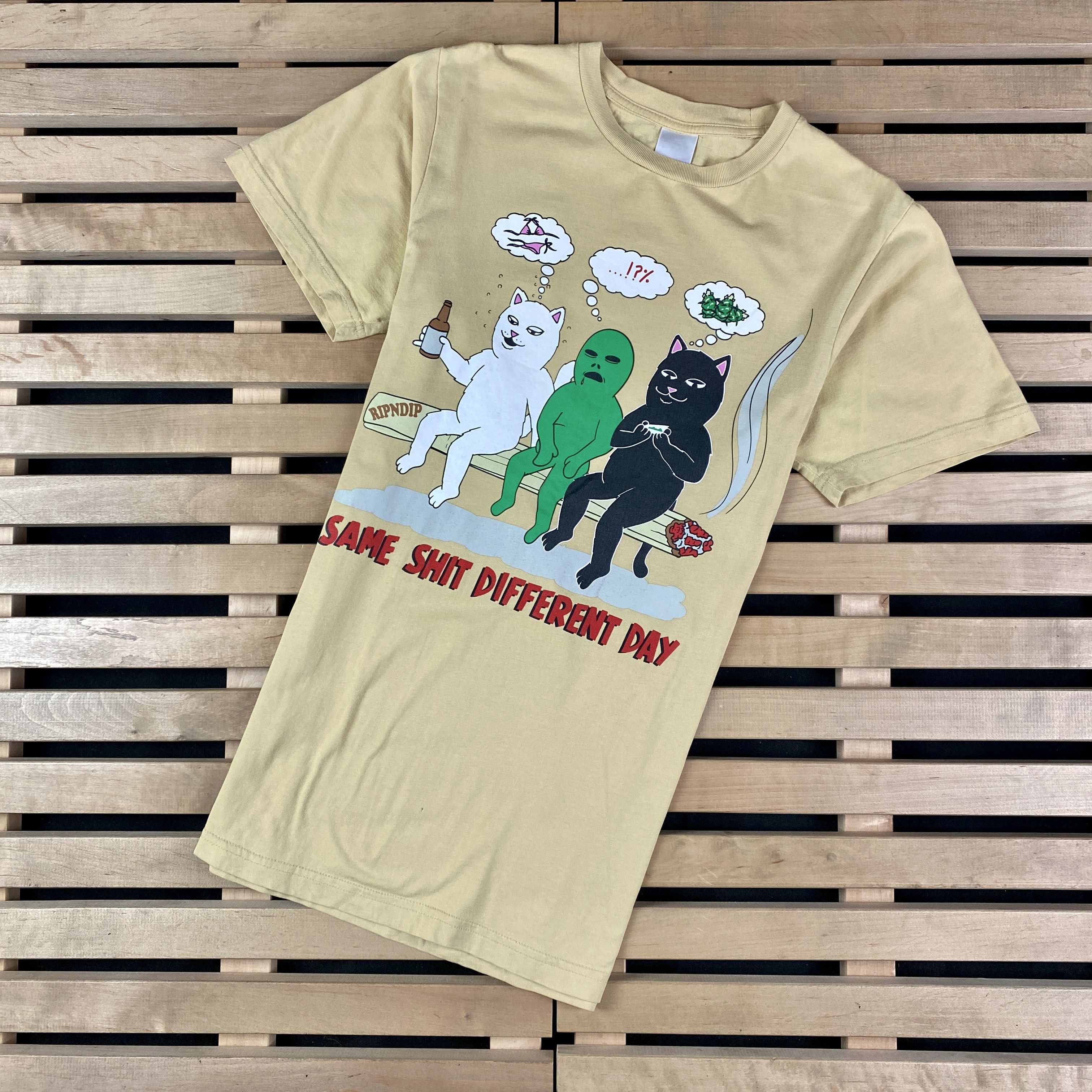 RIPNDIP Mens T-Shirt Ripndip Big Logo Smocking Cat Size S Size US S / EU 44-46 / 1 - 1 Thumbnail
