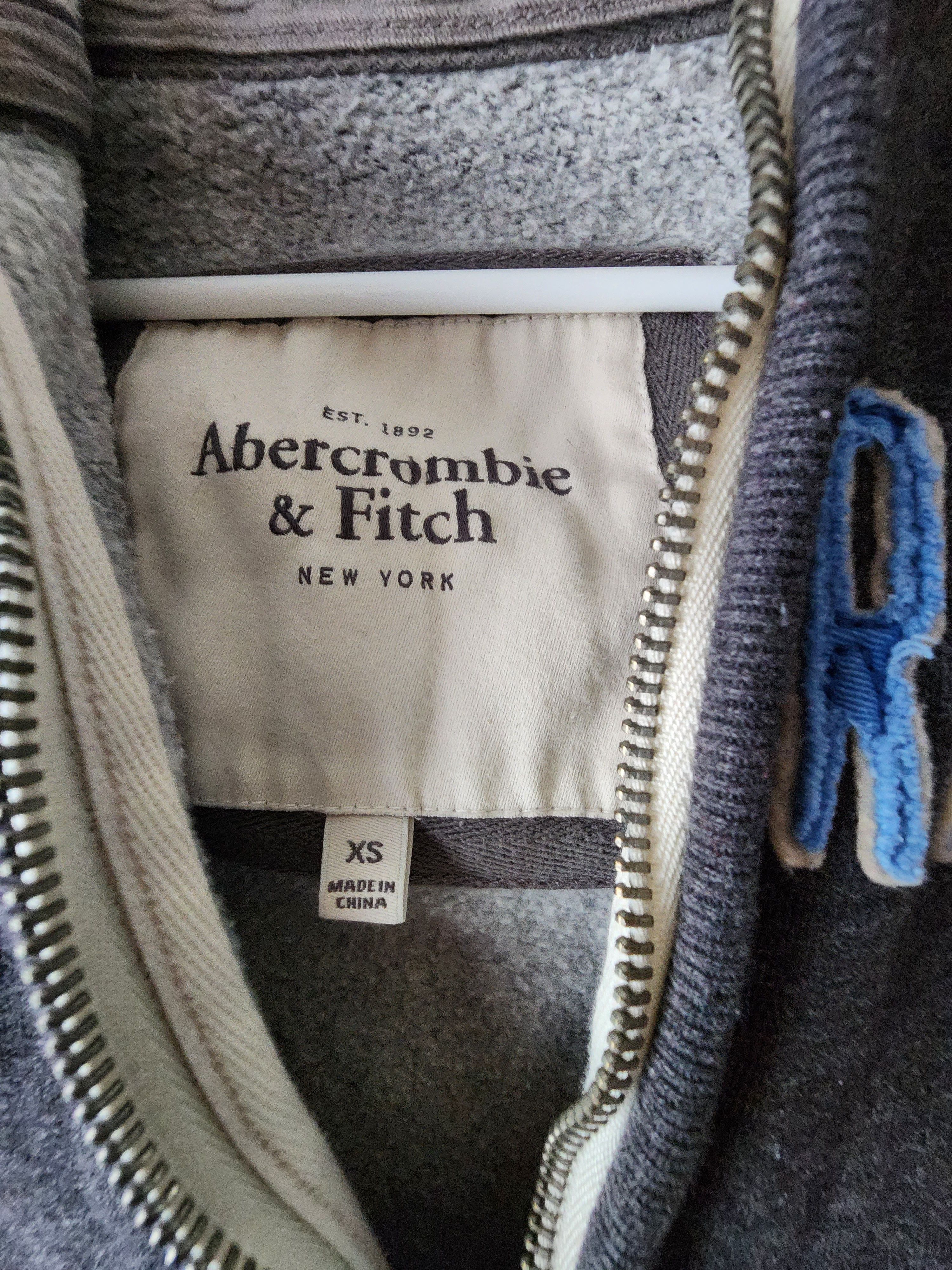 Abercrombie & Fitch Abercrombie & Fitch Gray Logo Blue Hoodie Size XS Size XS / US 0-2 / IT 36-38 - 2 Thumbnail