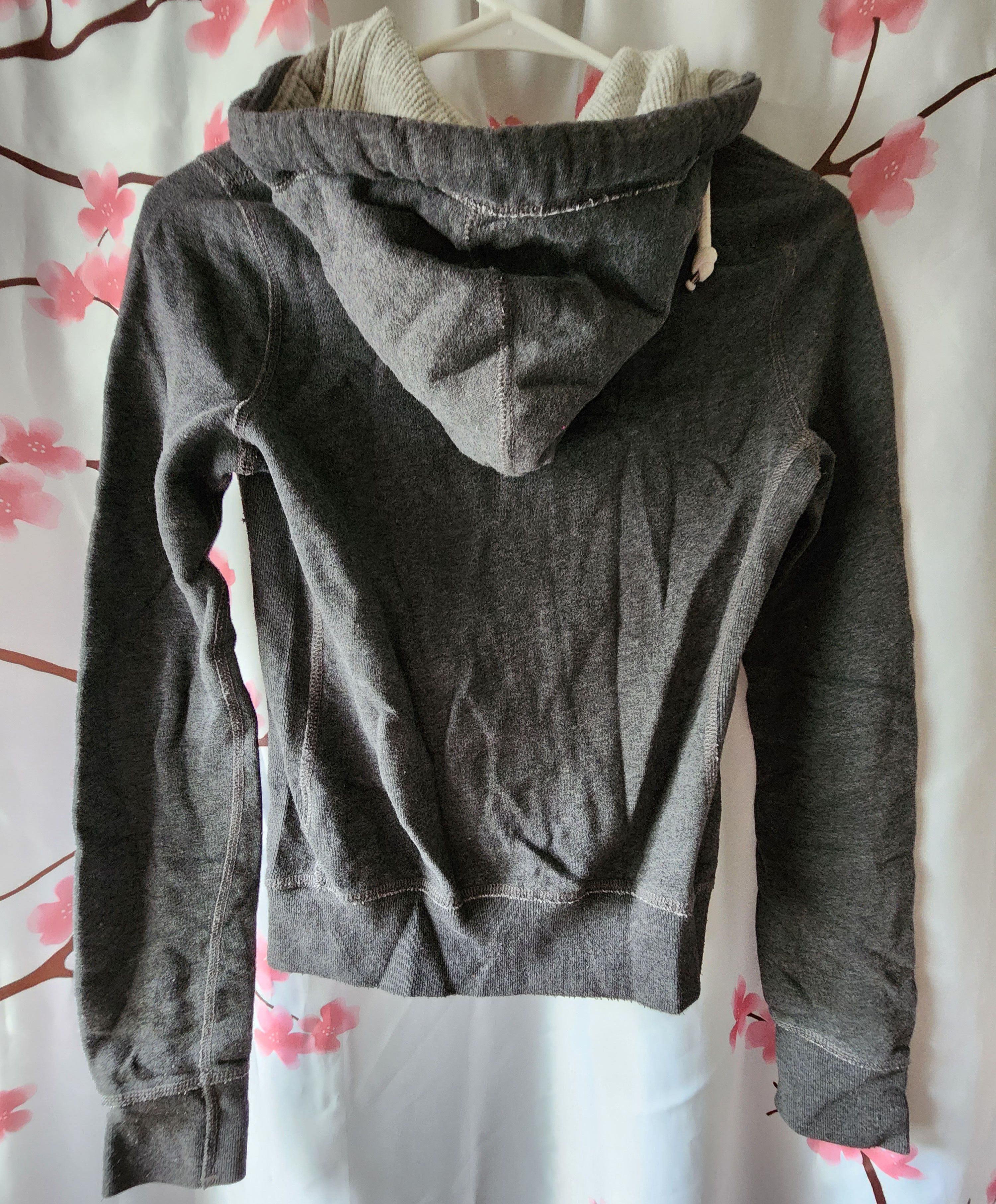 Abercrombie & Fitch Abercrombie & Fitch Gray Logo Blue Hoodie Size XS Size XS / US 0-2 / IT 36-38 - 3 Thumbnail