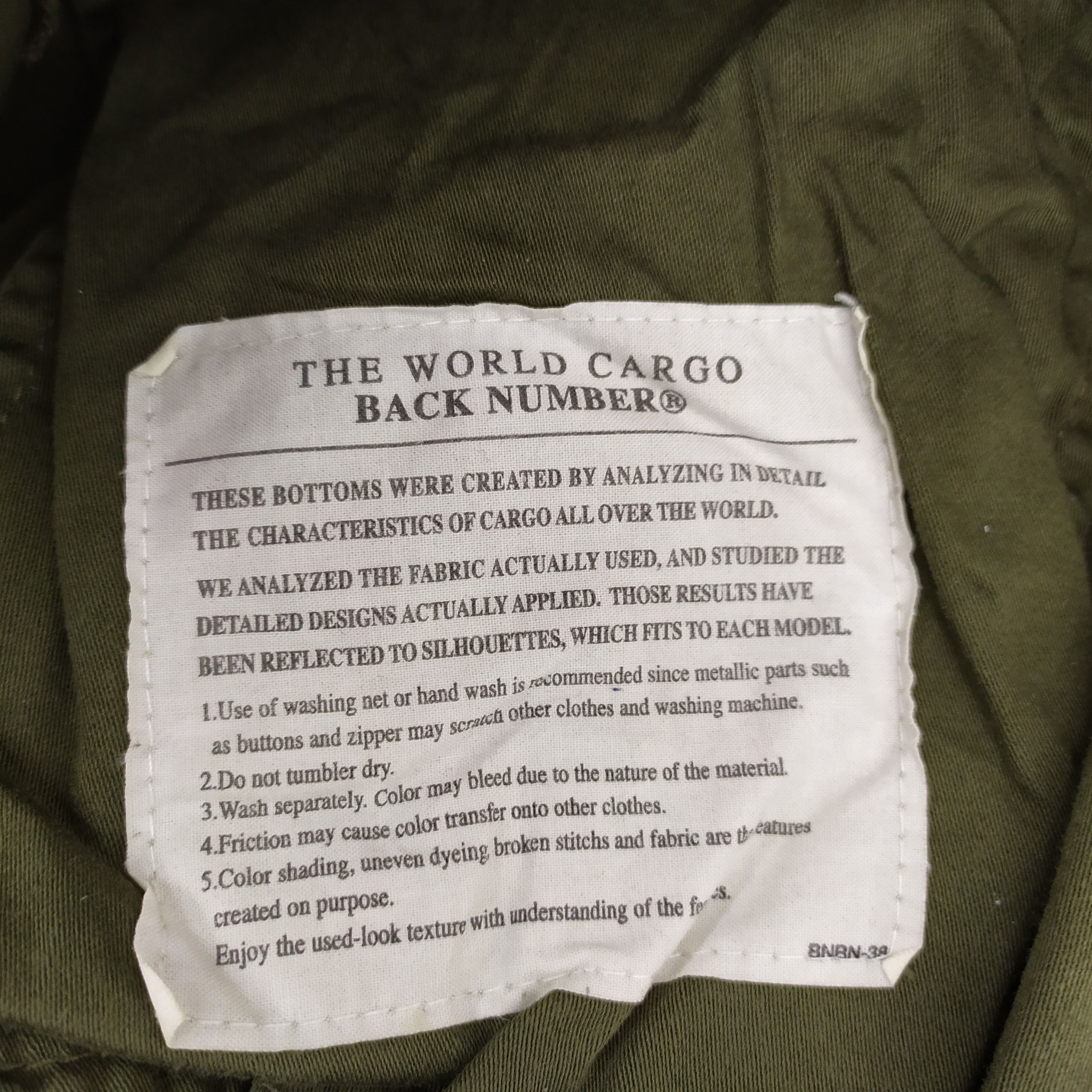 Japanese Brand RETRO! 7 POCKET CARGO PANTS/THE WORLD CARGO Size US 29 - 18 Thumbnail