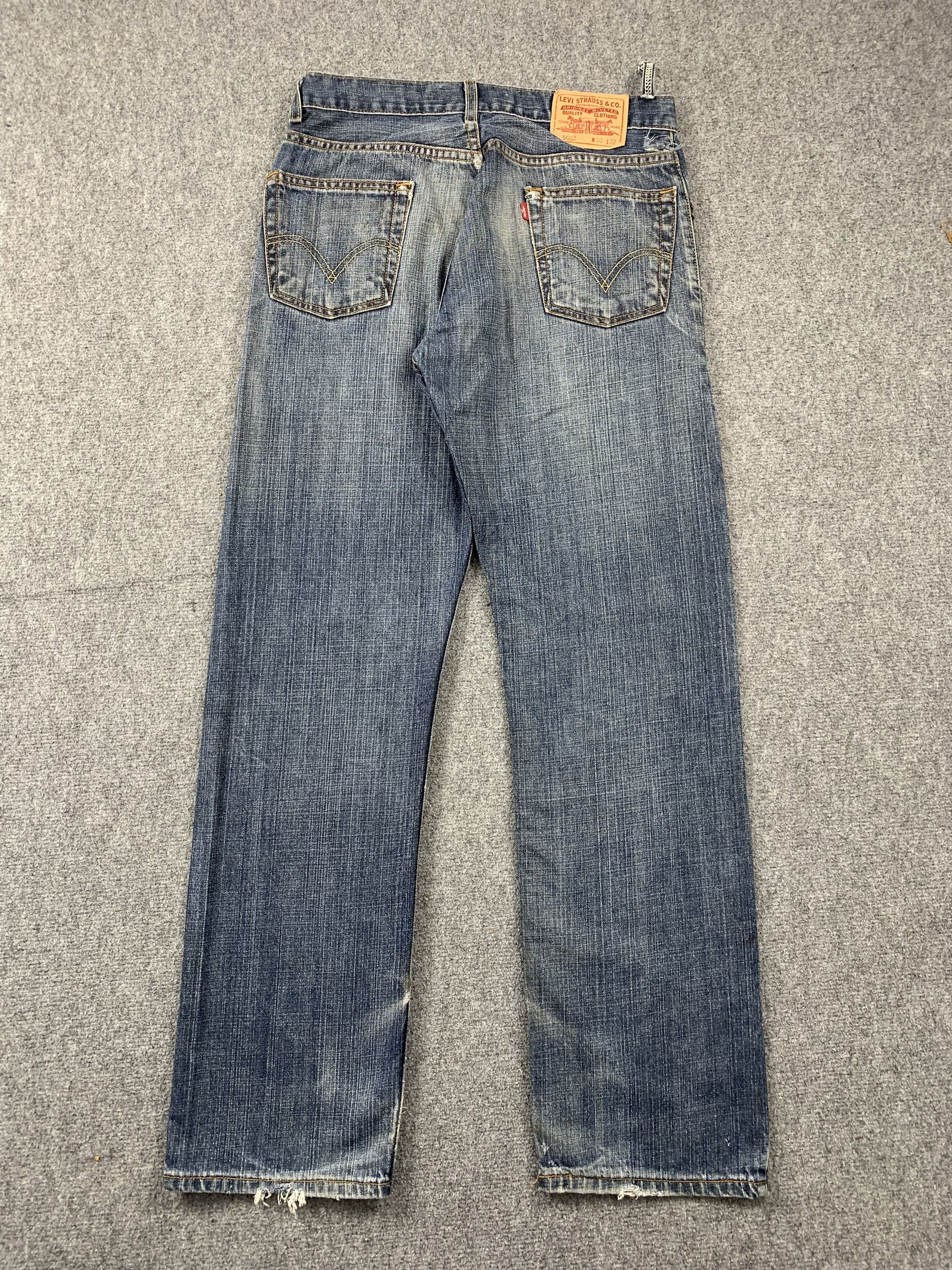 Levi's Vintage Levis 505 Faded Blue Jeans DP2121 Size US 29 - 12 Thumbnail