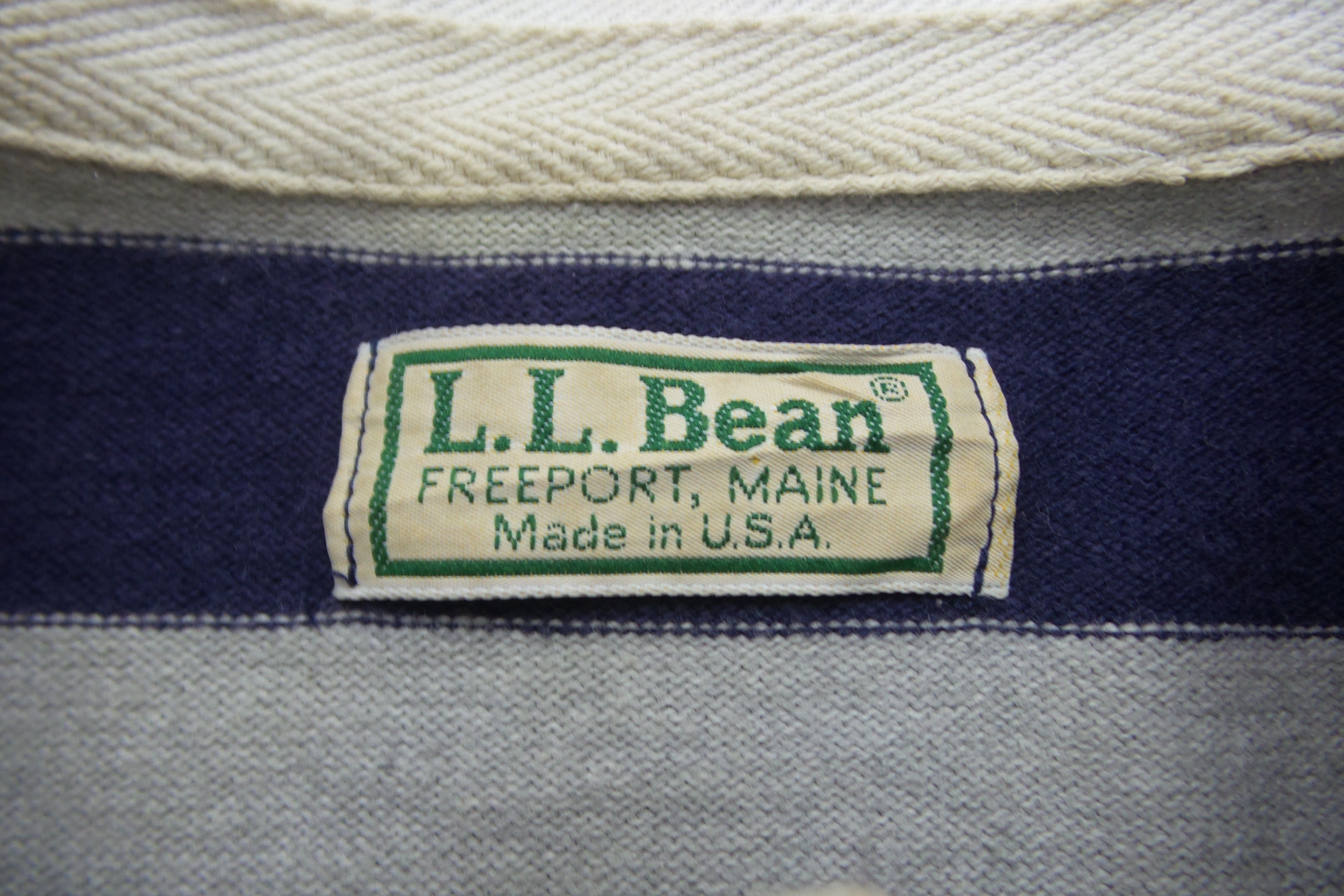 L.L. Bean L.L. Bean Regular Stripes Rugby Shirts Size US L / EU 52-54 / 3 - 3 Thumbnail