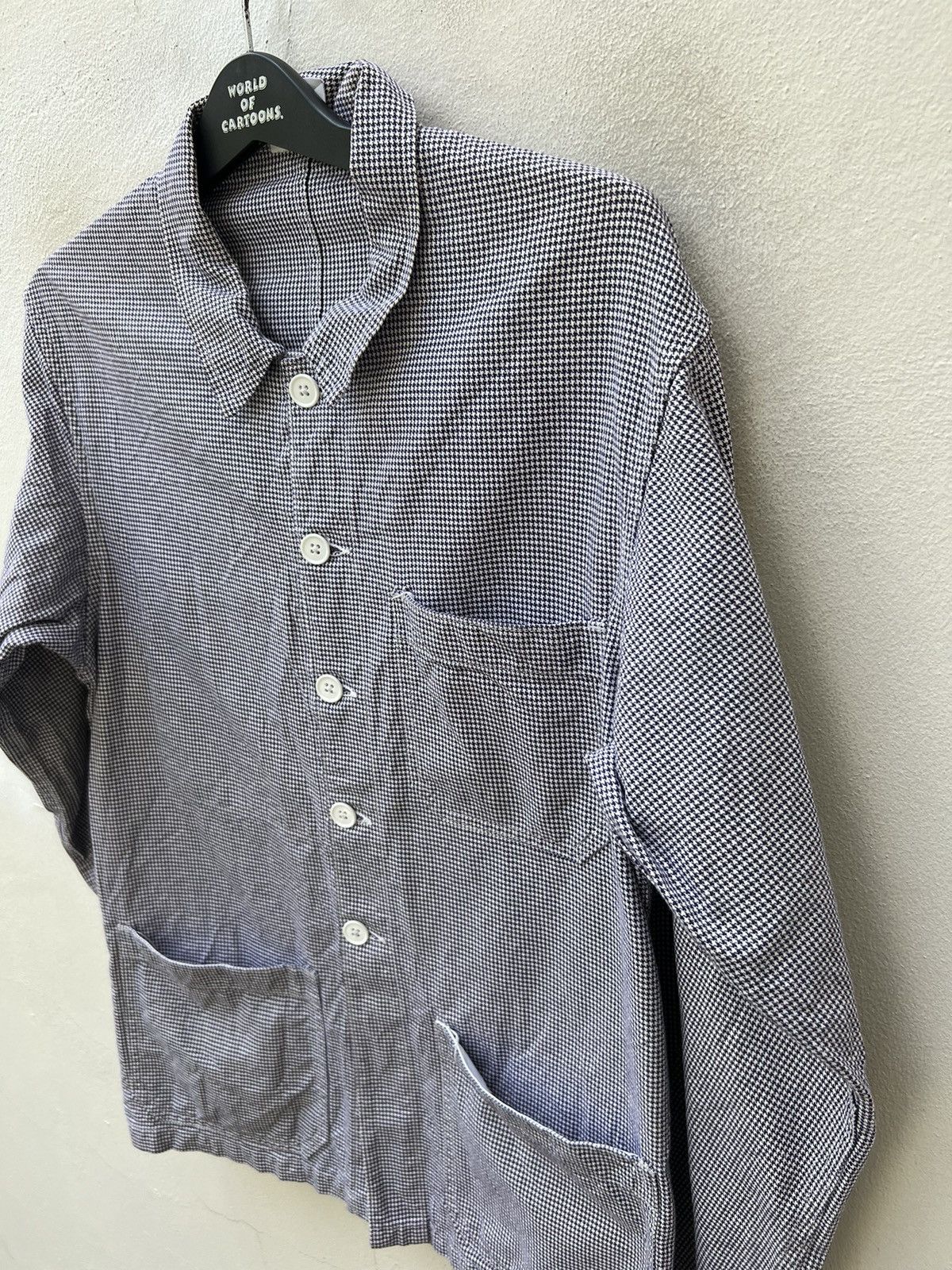 Vetra Vintage 70s 80s Vetra Houndstooth Chore Jacket Size US M / EU 48-50 / 2 - 10 Thumbnail