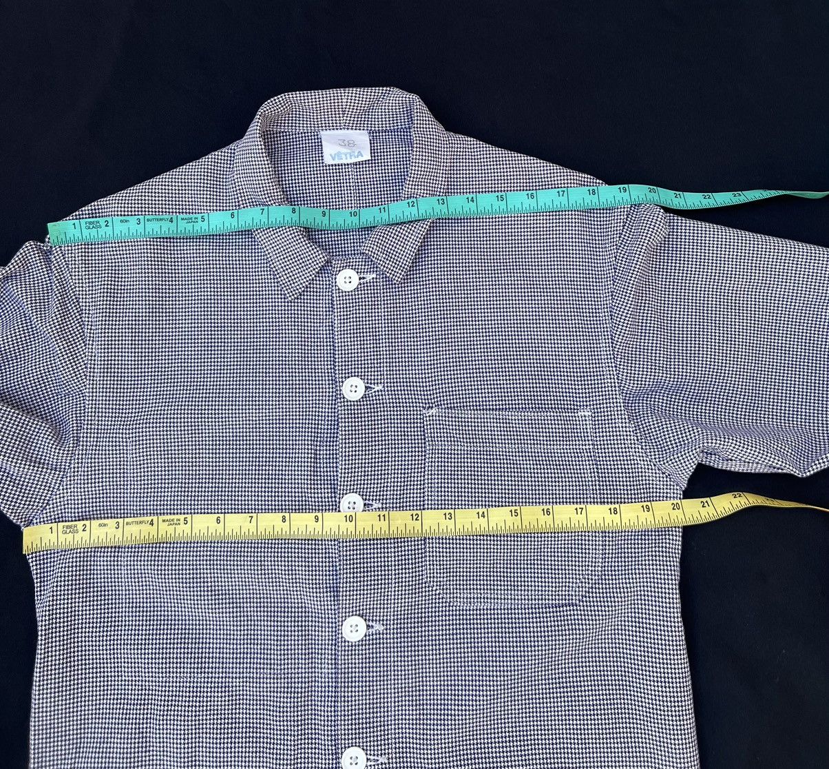 Vetra Vintage 70s 80s Vetra Houndstooth Chore Jacket Size US M / EU 48-50 / 2 - 2 Thumbnail
