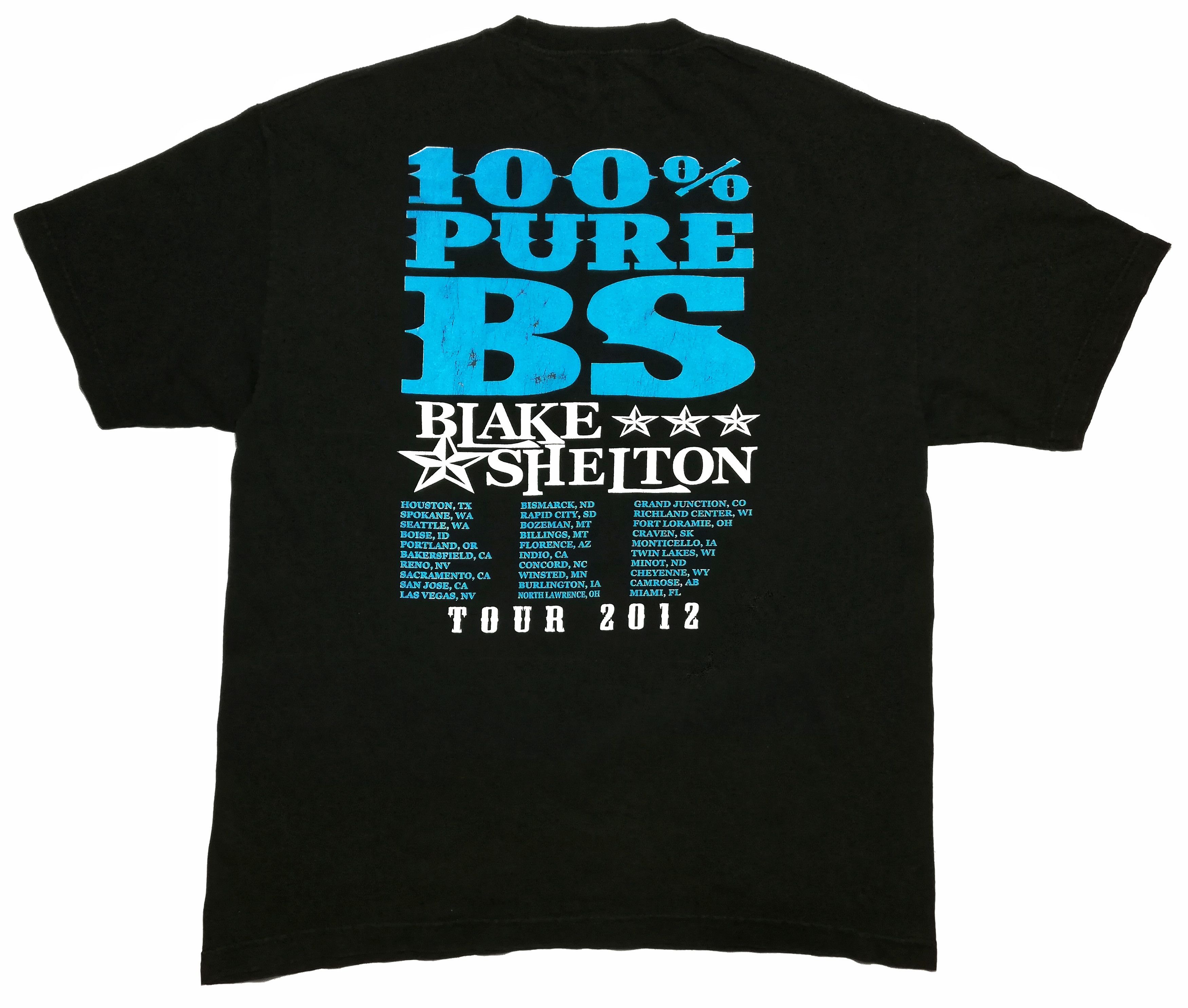 Alstyle 🔥Blake Shelton Red River Blue 2012 Tour Mens T Shirt🔥 Size US XL / EU 56 / 4 - 7 Thumbnail