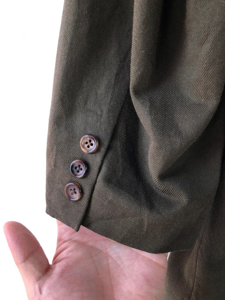 Yohji Yamamoto RARE🔥 A/W 1994 YOHJI YAMAMOTO MILITARY GREEN WOOL JACKET Size US M / EU 48-50 / 2 - 12 Thumbnail