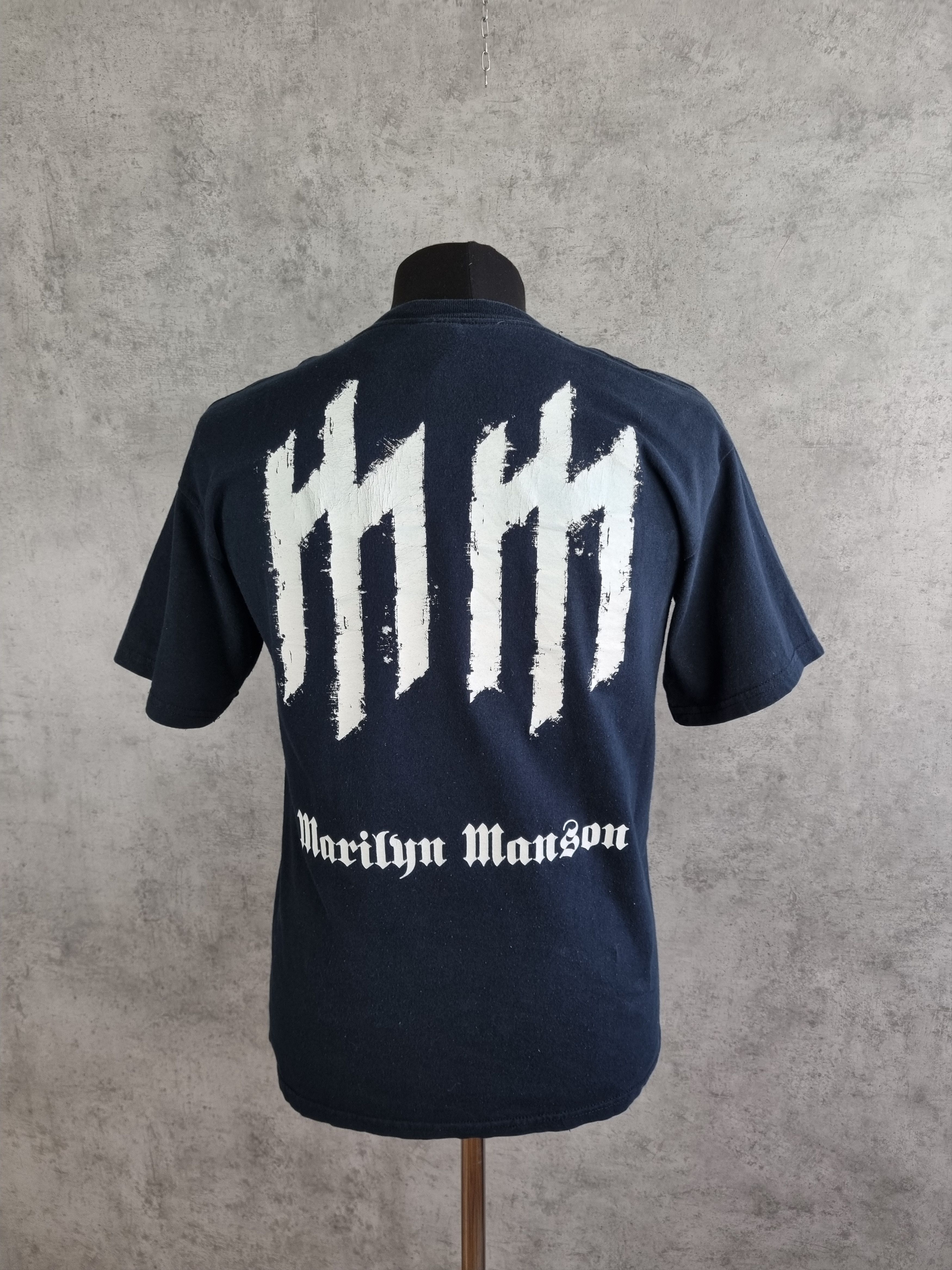 Band Tees × Marilyn Manson Rare Vintage MM Marilyn Manson Tee shirt Size US M / EU 48-50 / 2 - 2 Thumbnail