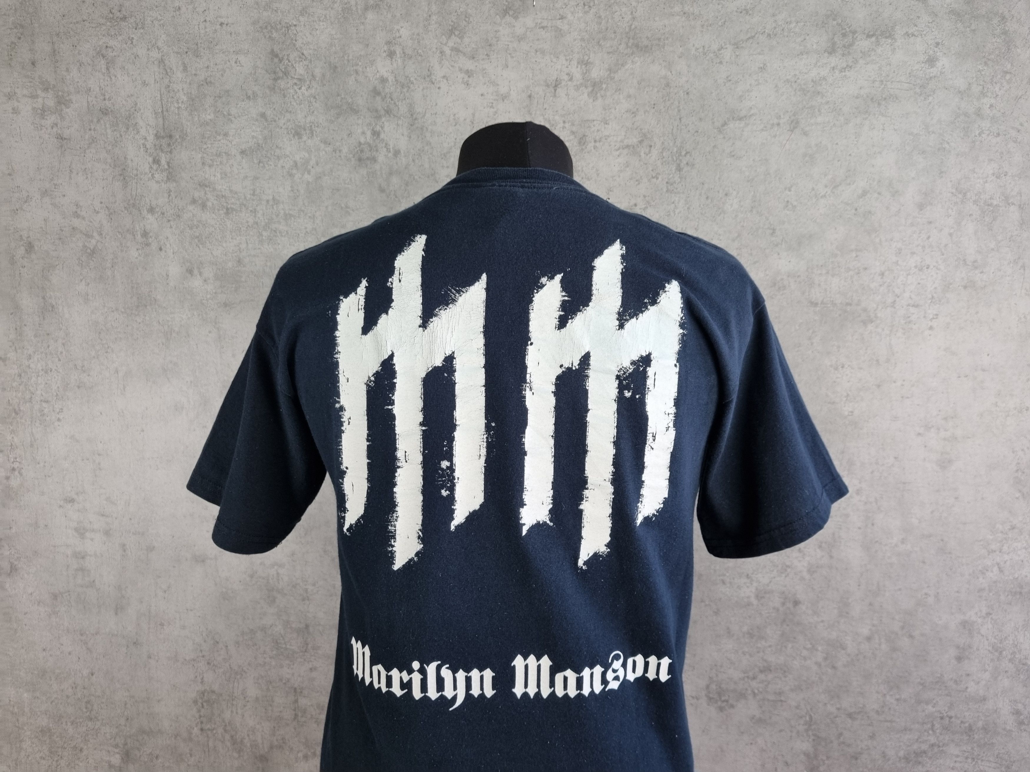 Band Tees × Marilyn Manson Rare Vintage MM Marilyn Manson Tee shirt Size US M / EU 48-50 / 2 - 5 Thumbnail