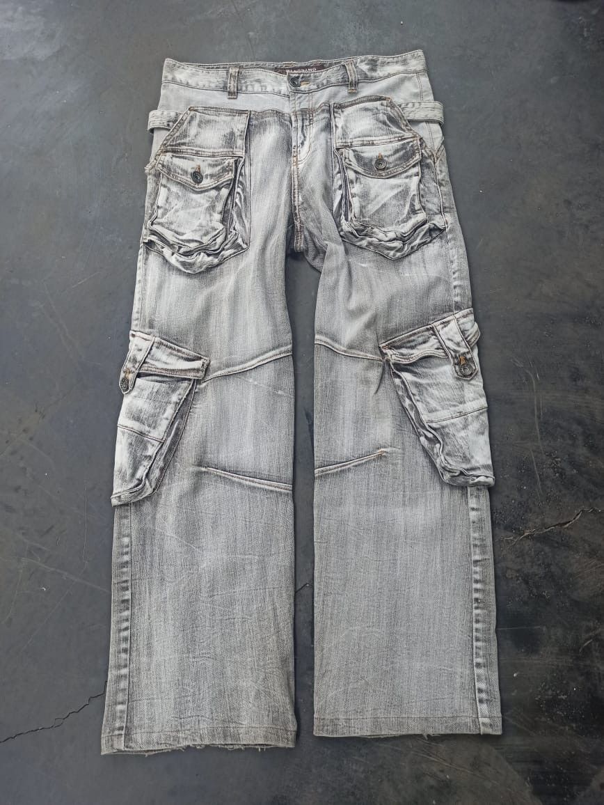 image of 20471120 x Hysteric Glamour Japanese Multi Cargo 8 Pocket Nice Design in Grey Wash, Men's (Size 34)