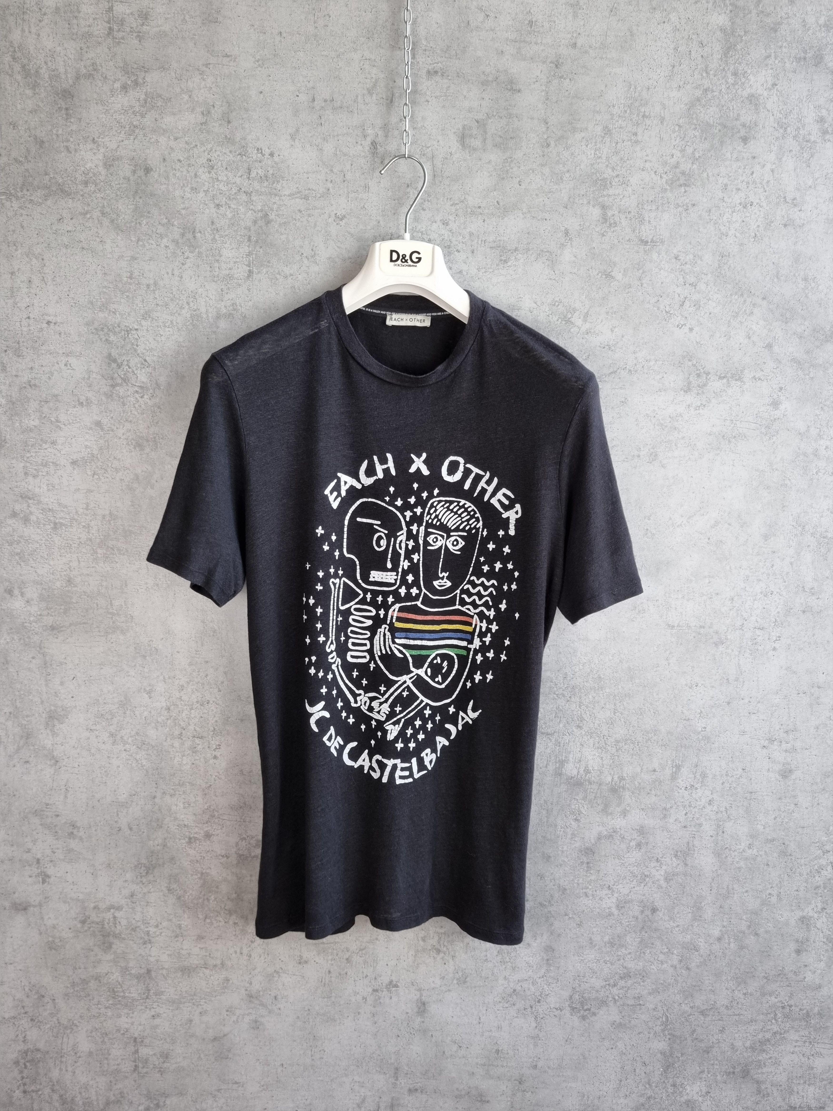 EACH x OTHER × Jean Charles De Castelbajac Rare JC de Castelbajac x Each Other Art Linen Tee Shirt Size US S / EU 44-46 / 1 - 3 Thumbnail