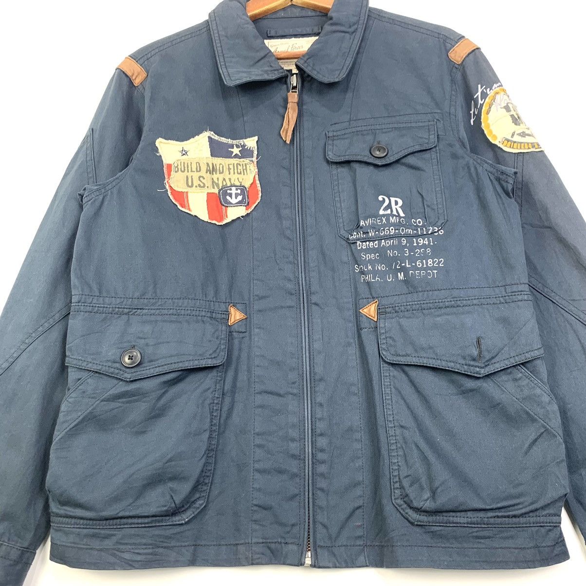 Avirex × Vintage Vintage Avirex Armed Forces Us Navy Style Jacket Size S Size US S / EU 44-46 / 1 - 6 Thumbnail