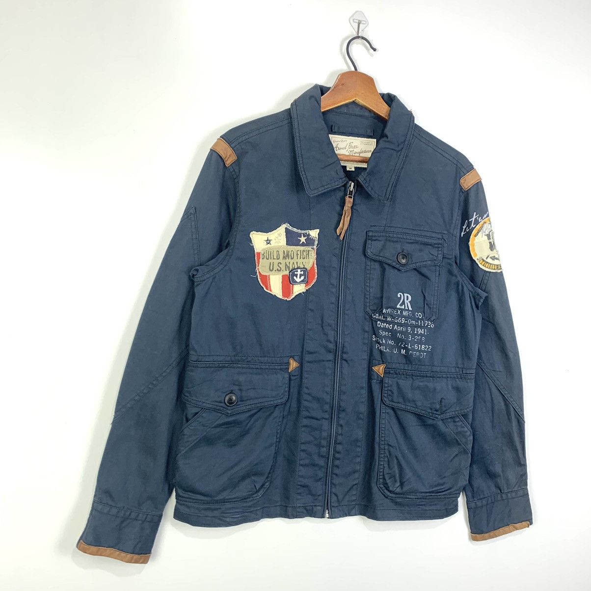 Avirex × Vintage Vintage Avirex Armed Forces Us Navy Style Jacket Size S Size US S / EU 44-46 / 1 - 4 Thumbnail