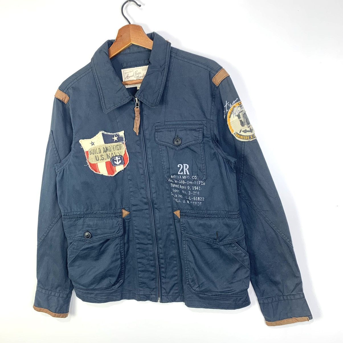 Avirex × Vintage Vintage Avirex Armed Forces Us Navy Style Jacket Size S Size US S / EU 44-46 / 1 - 5 Thumbnail