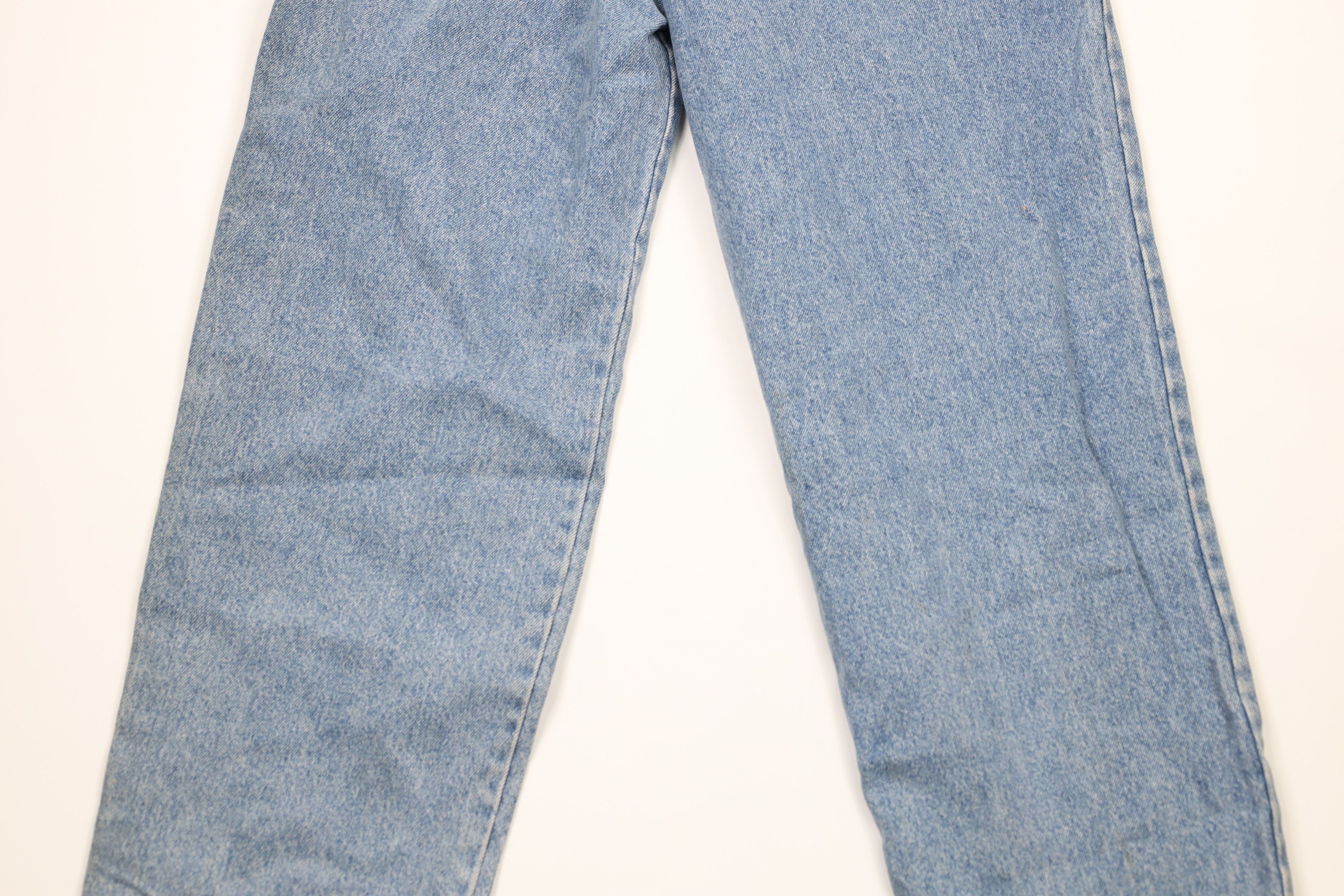 Vintage NOS Vintage 90s Major Damage Patchwork Flip Cuff Denim Jeans Size US 32 / EU 48 - 18 Thumbnail
