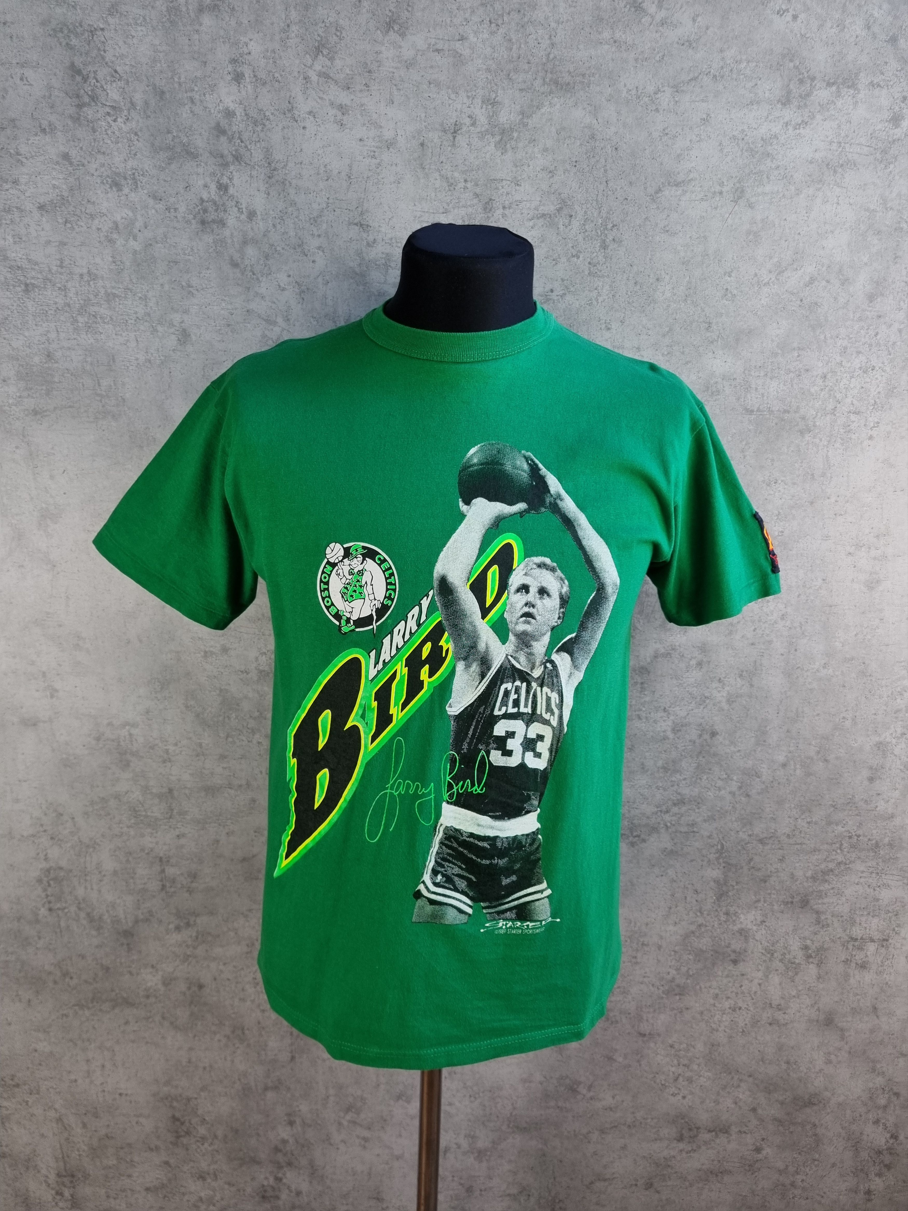 NBA × Starter 1989 Single Stitch Larry Bird Boston Celtics Vintage tee Size US M / EU 48-50 / 2 - 10 Thumbnail