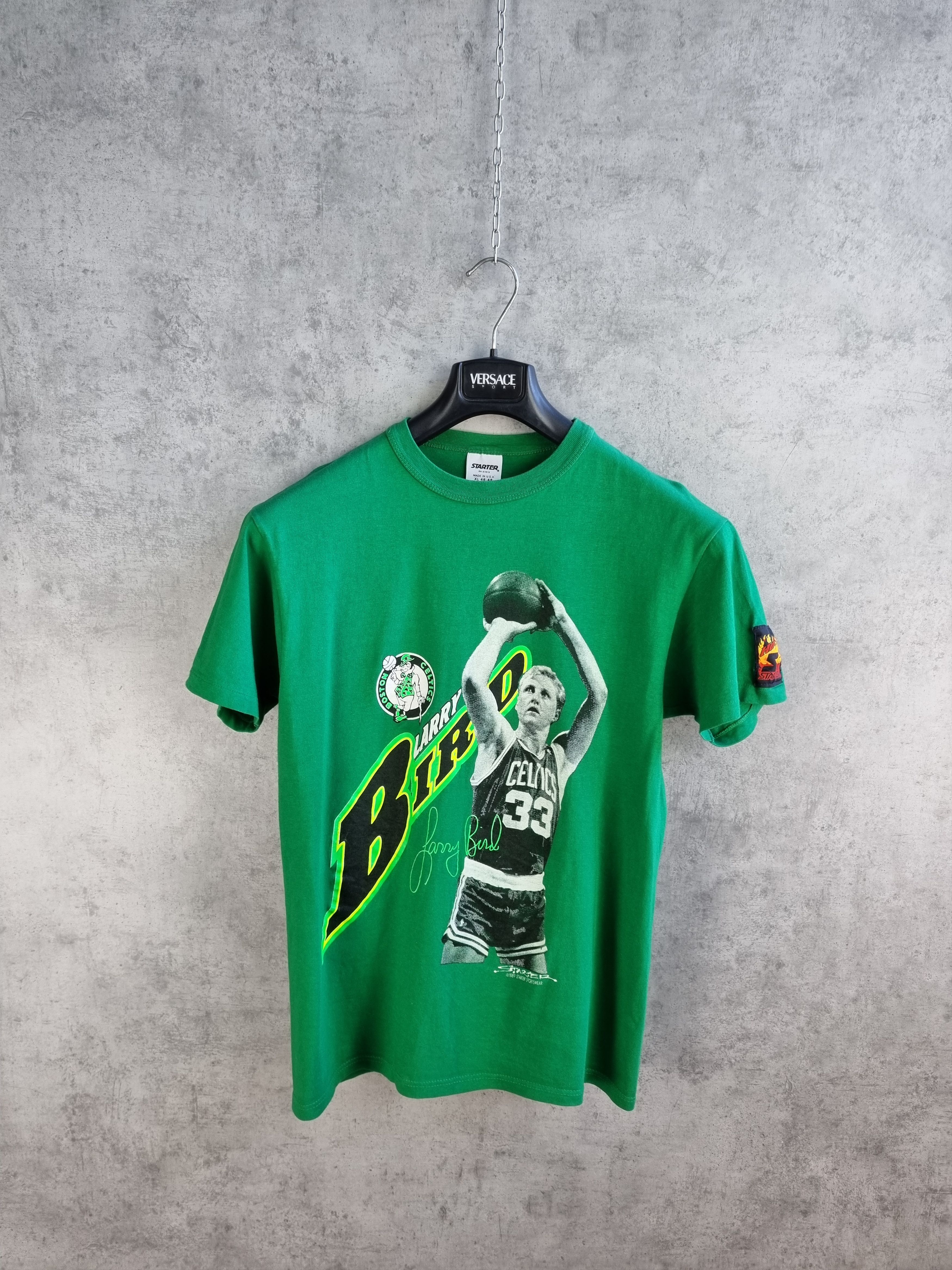 NBA × Starter 1989 Single Stitch Larry Bird Boston Celtics Vintage tee Size US M / EU 48-50 / 2 - 2 Thumbnail