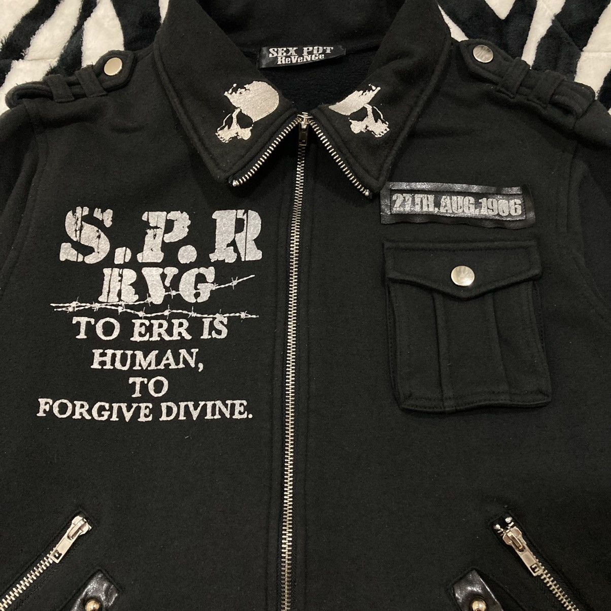 Sex Pot ReVeNGe 🇯🇵☠️ SEX POT REVENGE SKULL PUNK GOTHIC JACKET Size US M / EU 48-50 / 2 - 5 Thumbnail