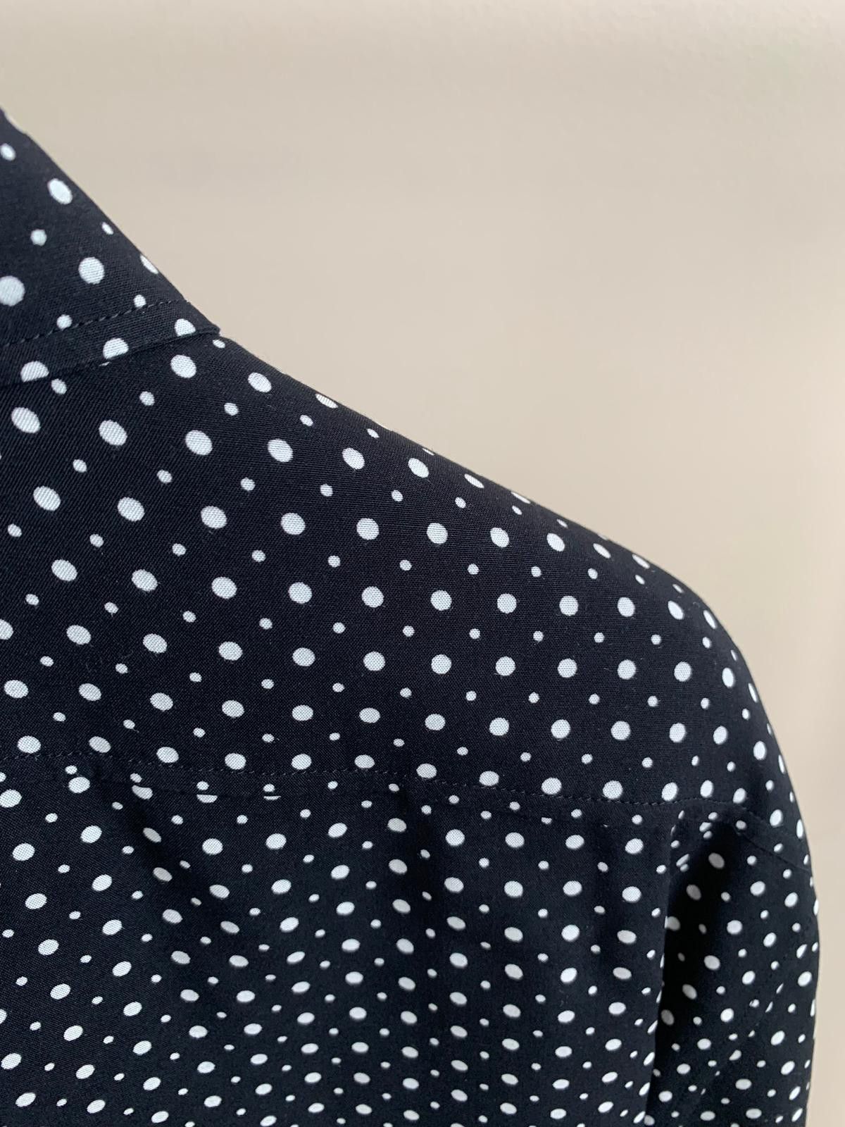 Celine Polka Dot Button Chemise in Black & White Size US XL / EU 56 / 4 - 13 Thumbnail