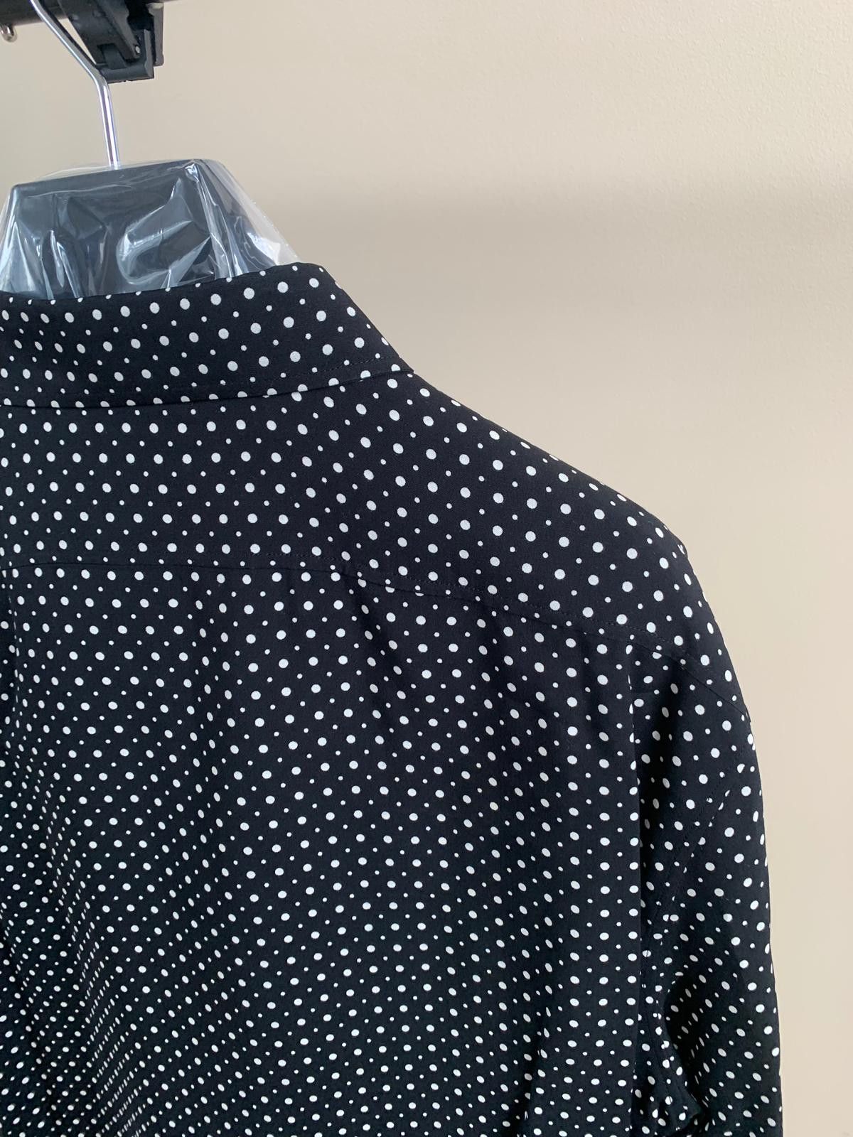 Celine Polka Dot Button Chemise in Black & White Size US XL / EU 56 / 4 - 14 Thumbnail