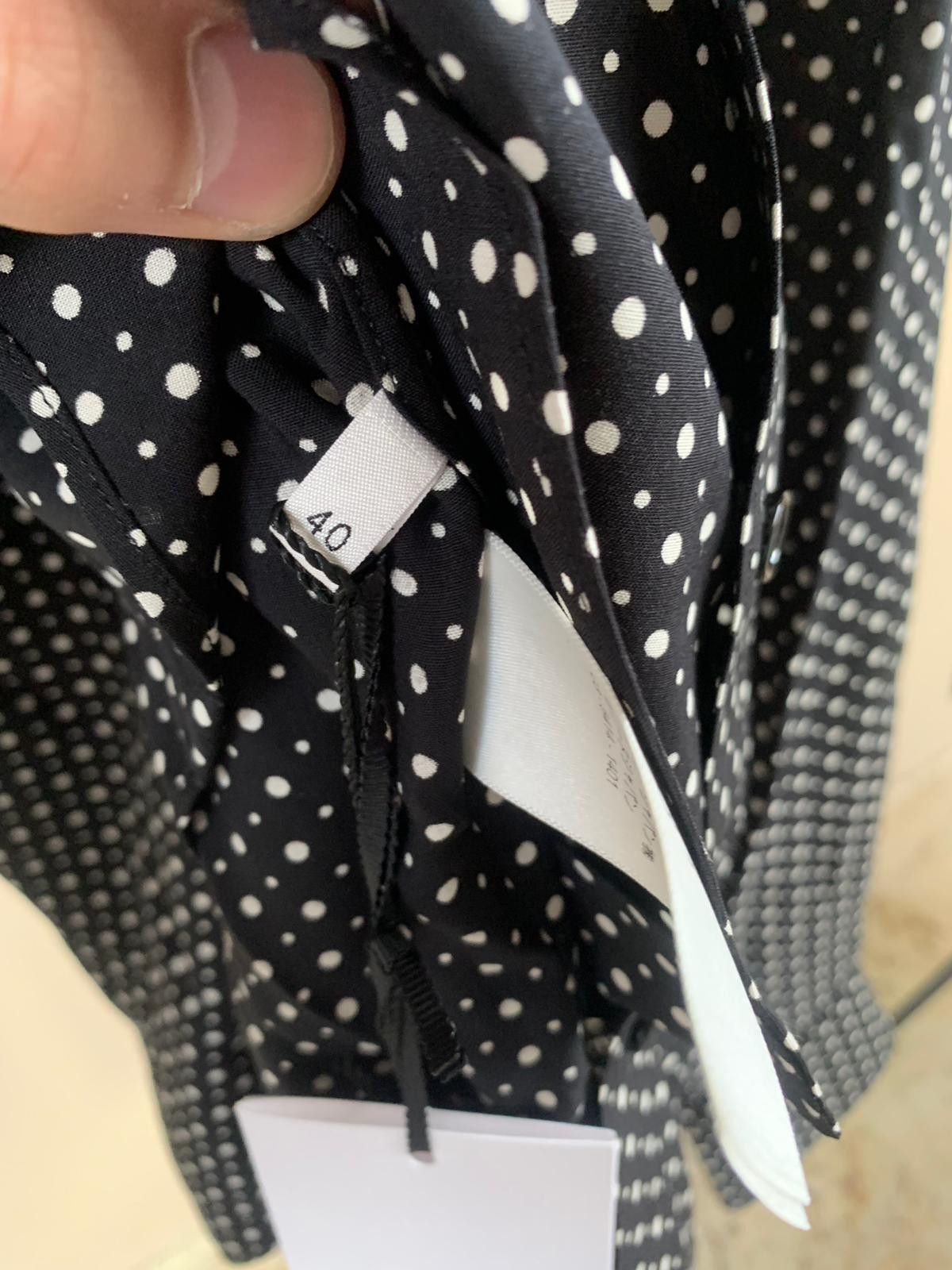 Celine Polka Dot Button Chemise in Black & White Size US XL / EU 56 / 4 - 12 Thumbnail