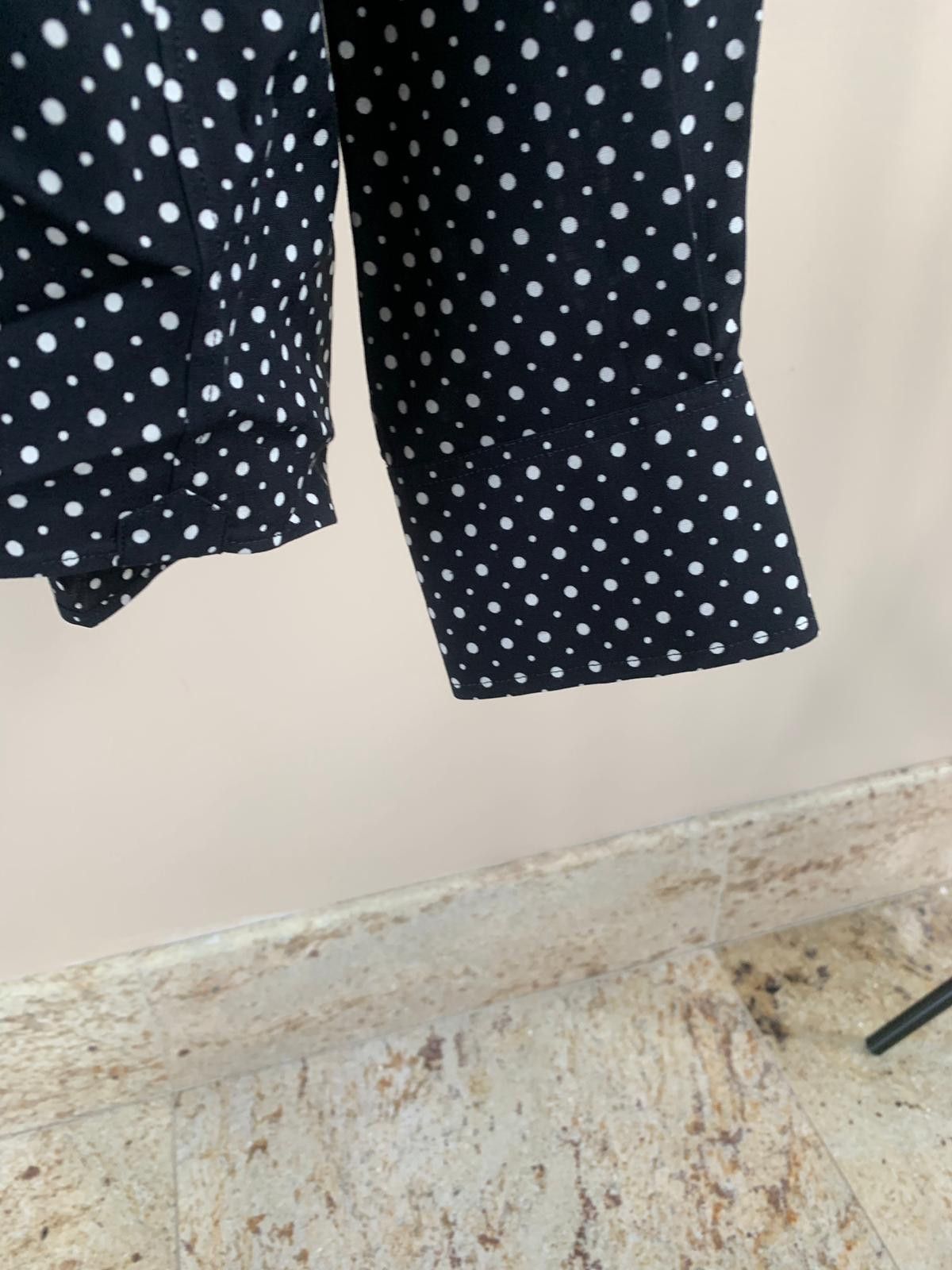 Celine Polka Dot Button Chemise in Black & White Size US XL / EU 56 / 4 - 2 Thumbnail
