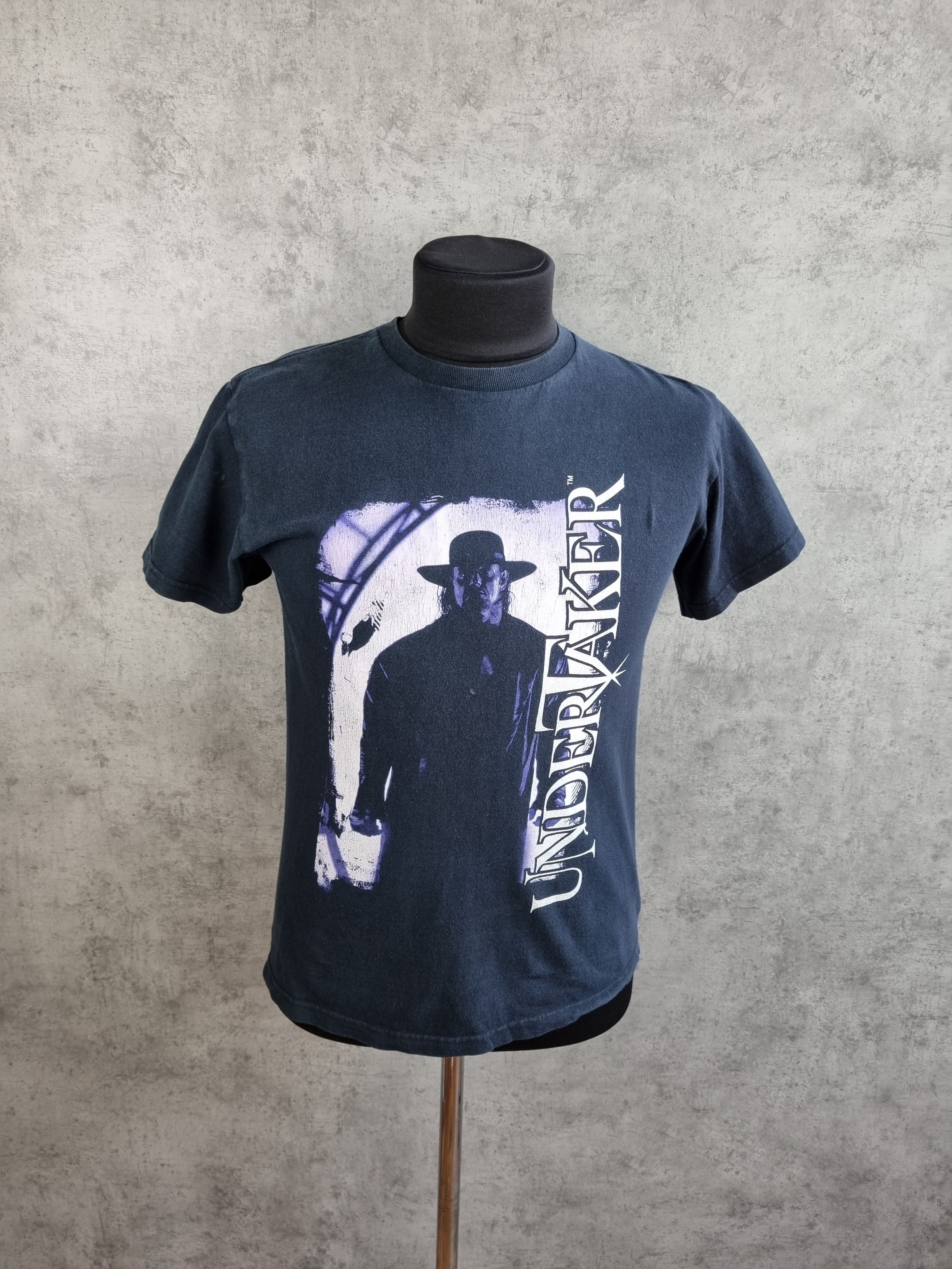 WWE × WWF Rare 90s WWF The UNDERTAKER Tee shirt faded Size US S / EU 44-46 / 1 - 4 Thumbnail