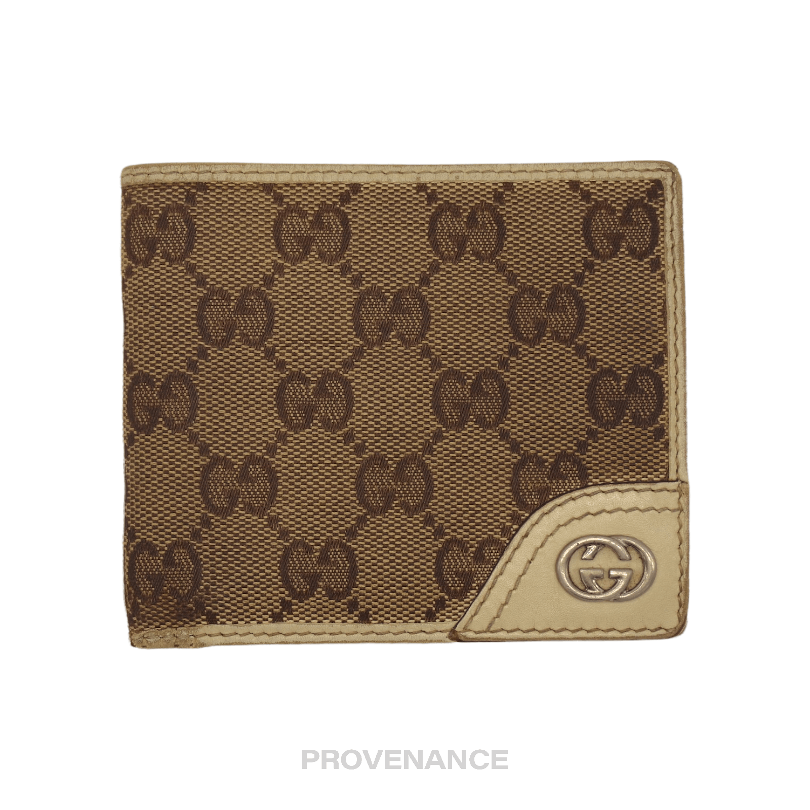 image of Gucci Bifold Wallet - GG Canvas White, Men's
