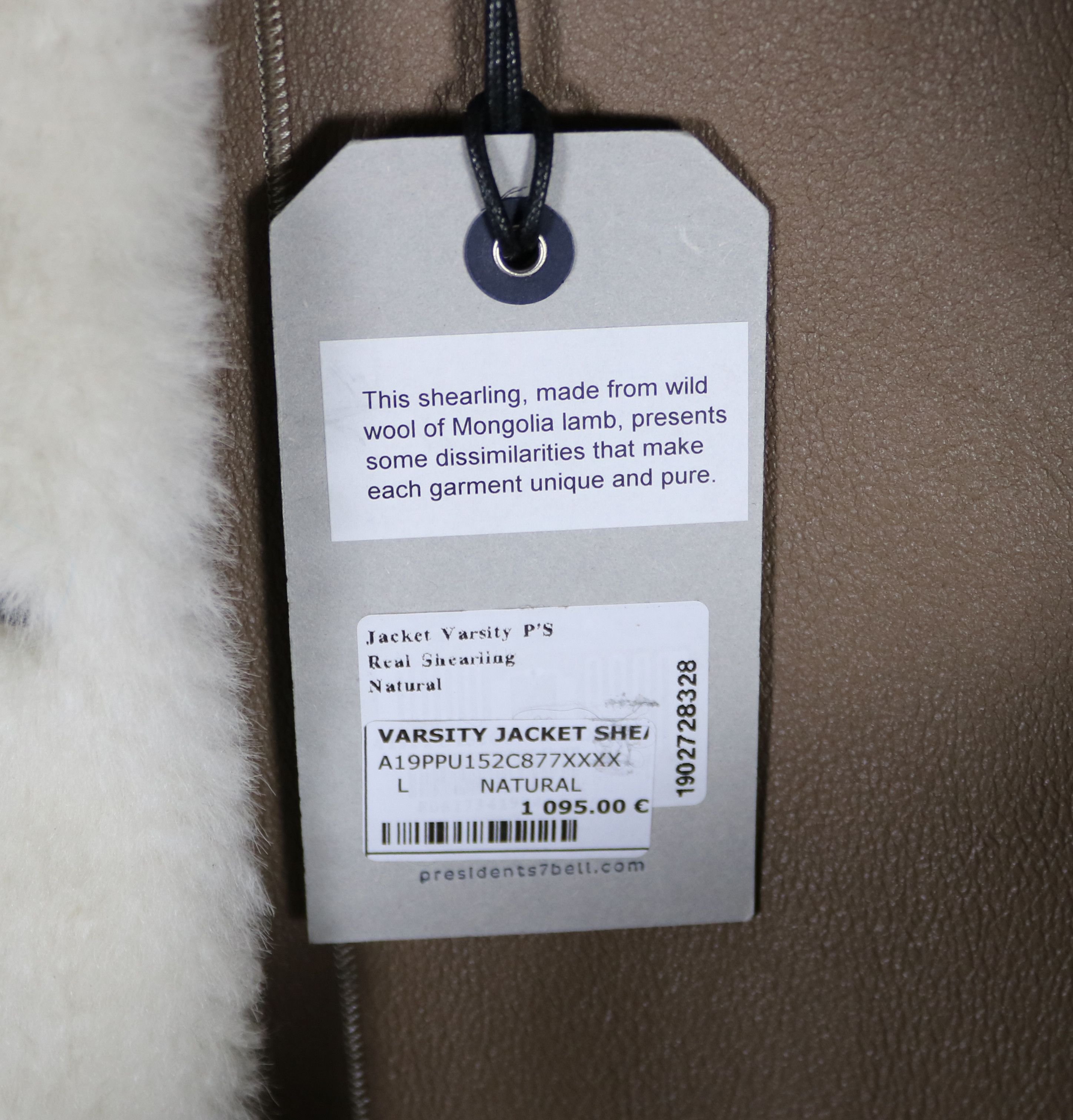 President's President's Tuscany Shearling Leather Varsity Jacket Size US L / EU 52-54 / 3 - 6 Thumbnail