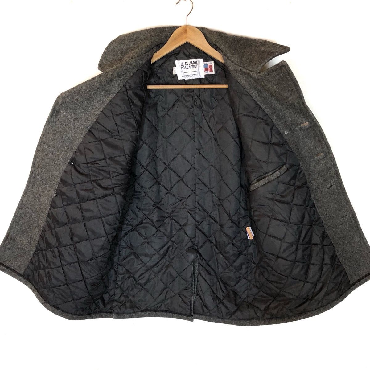 Schott Schott US 740N Pea Coat Jacket Made in Usa Size US M / EU 48-50 / 2 - 3 Thumbnail