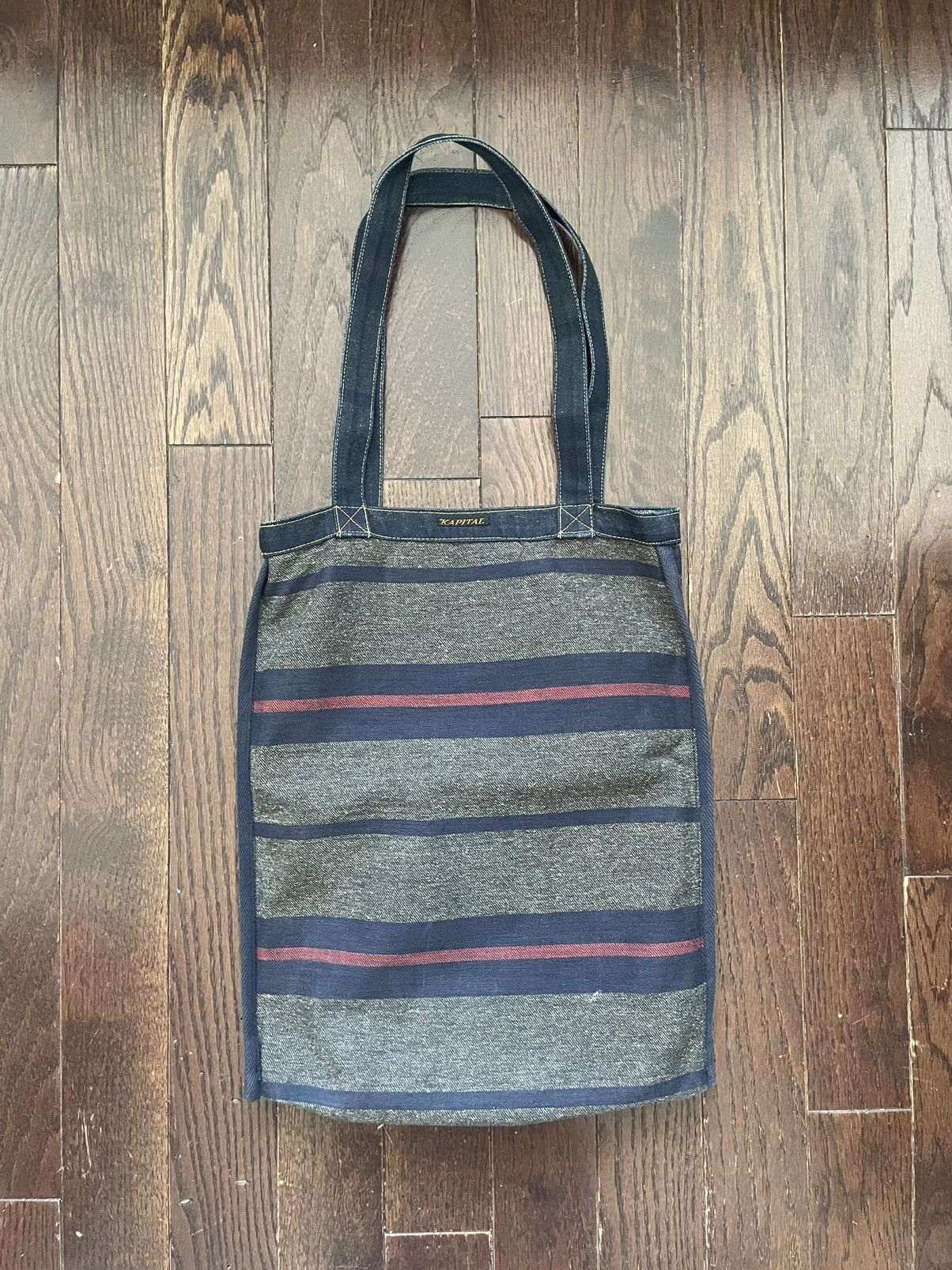 Kapital × Kapital Kountry Kapital Logo Tote Bag Reversible Raw Denim Size ONE SIZE - 4 Thumbnail