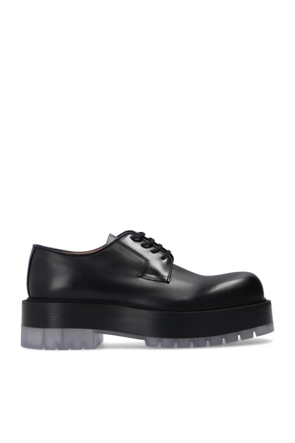 Bottega Veneta Stilt Derby Boots in Black Color | Grailed